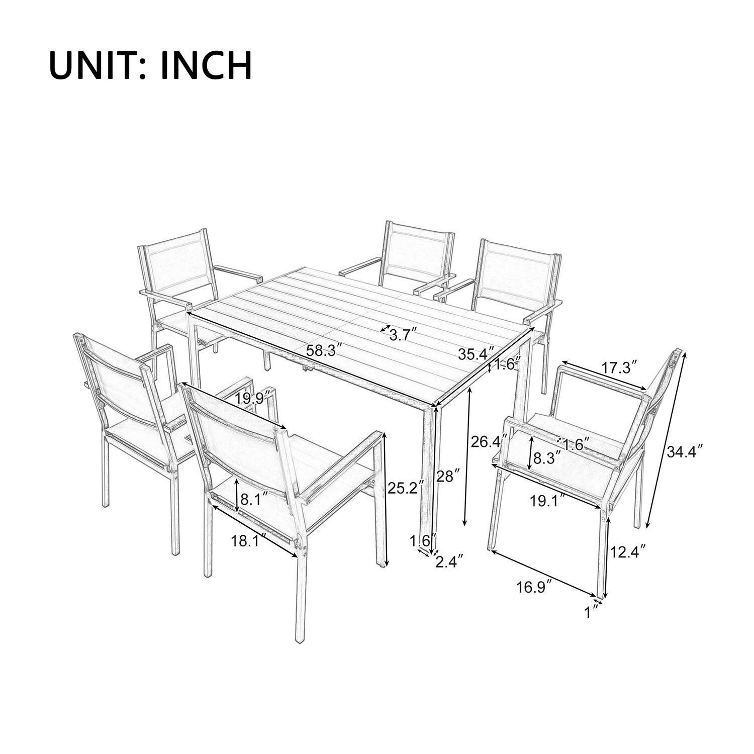 SINOFURN SYA380106YL Patio-Dining-Sets - View #12