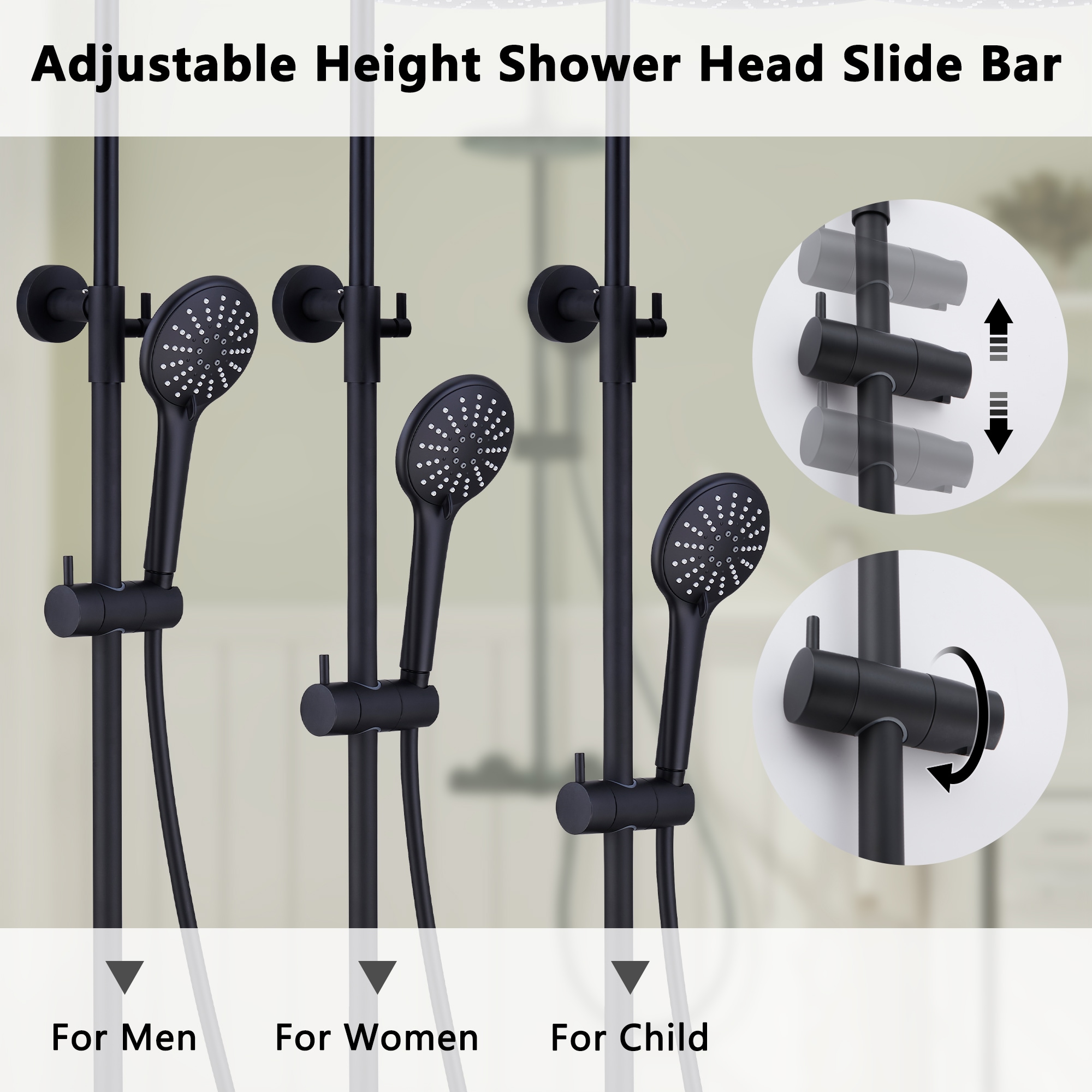 CASAINC CS3523-12BN Showerhead-Bar-Panels - View #7
