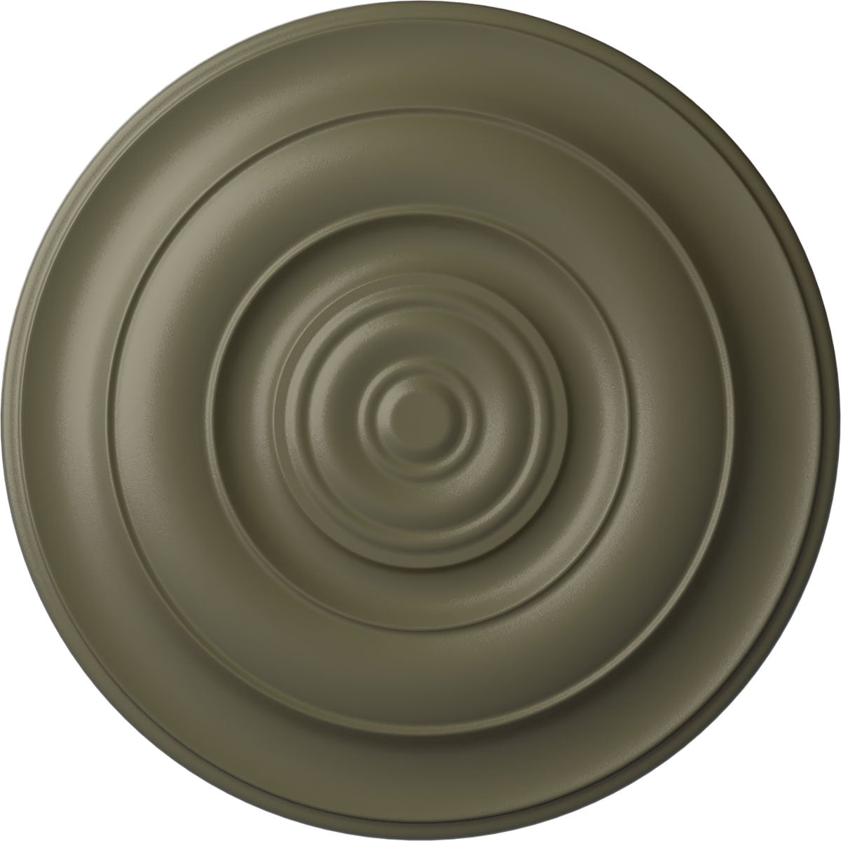Ekena Millwork CM18NISSF Niobe 18-in W x 18-in L Painted Spartan Stone Polyurethane Whole Ceiling Medallion