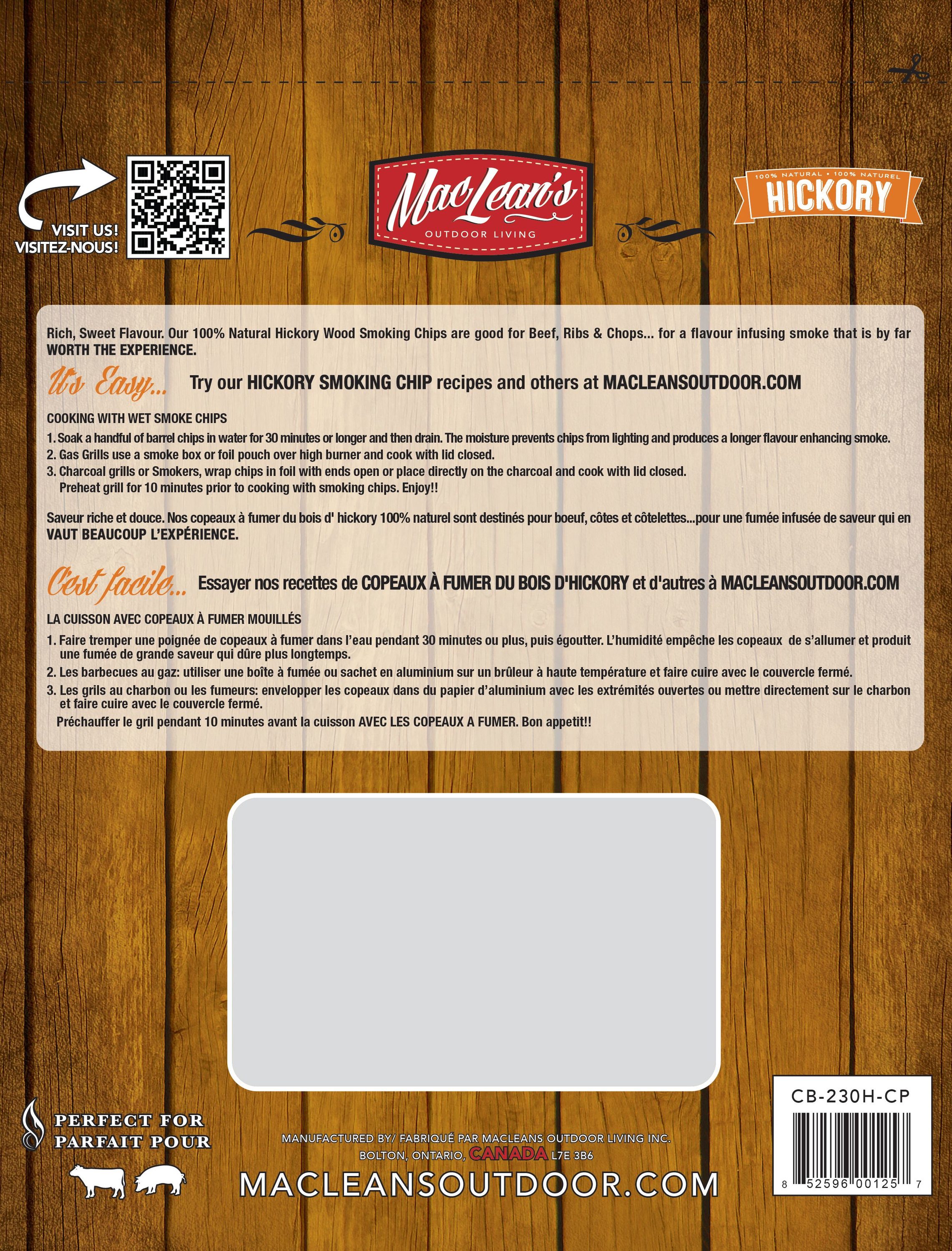 MacLean's CB-230H-CP Wood-Chips - View #2