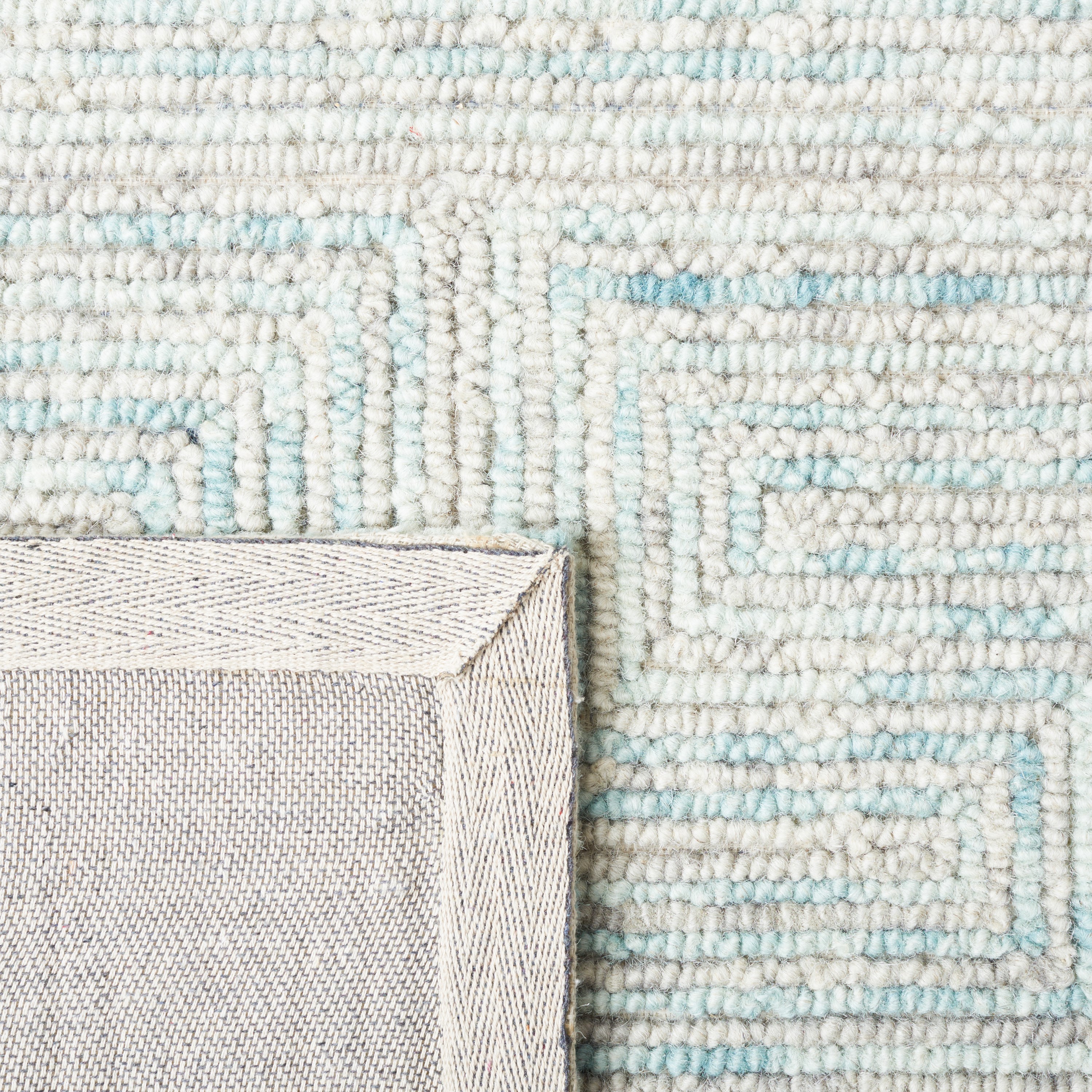 Gray Hand-Tufted Wool 4' x 6' Rectangular Area Rug