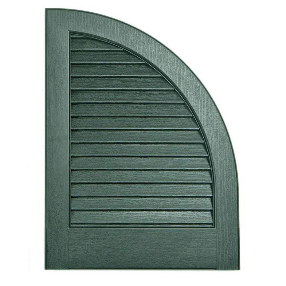 Alpha ACCLVQTRRNDPN 14.5-in W x 17-in H Pine Louvered Exterior Shutters (2-Pack)