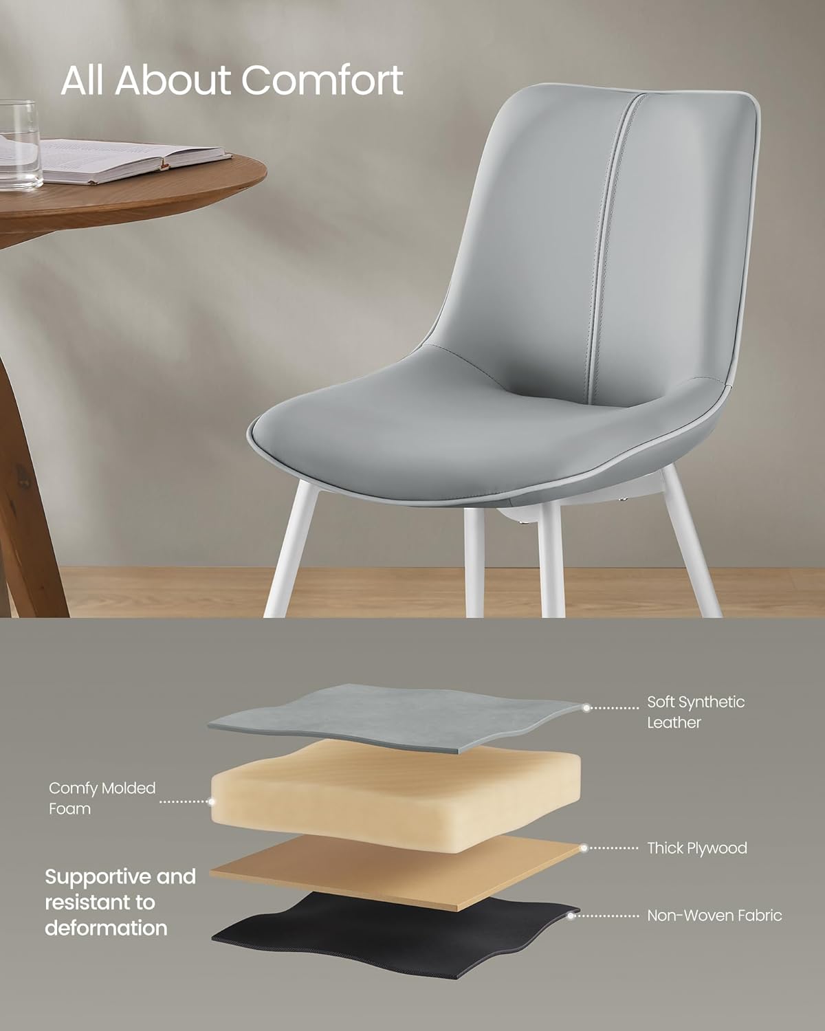 SONGMICS HOME LDC140G02 Dining-Chairs - View #4