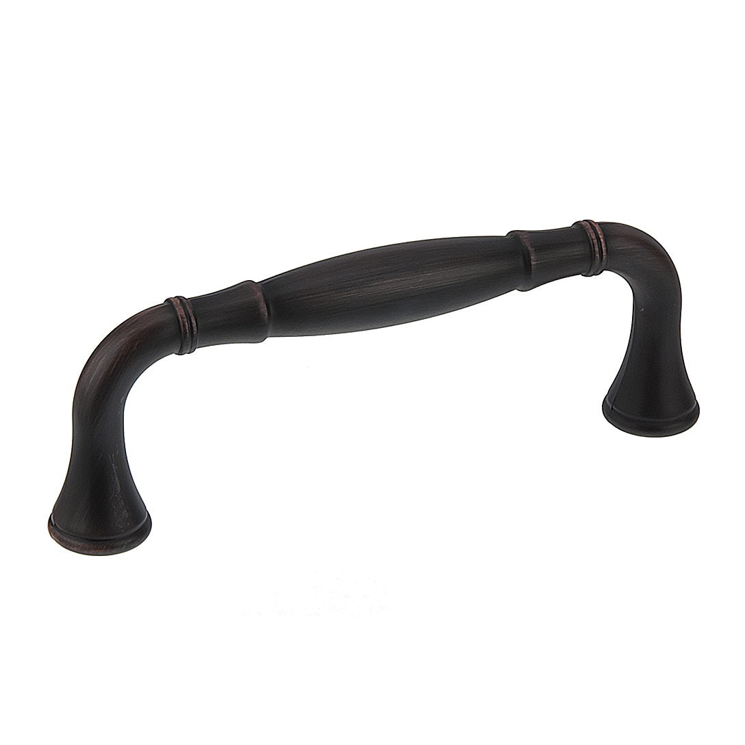 Richelieu BP79096BORB Candiac 3-3/4-in , 96mm Center to Center Brushed Oil-Rubbed Bronze Cylindrical Handle