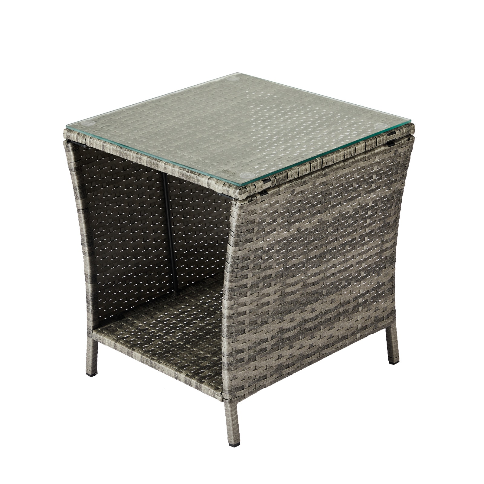 Winado LO1G56000661 Square Wicker Outdoor End 18-in W x 18-in L
