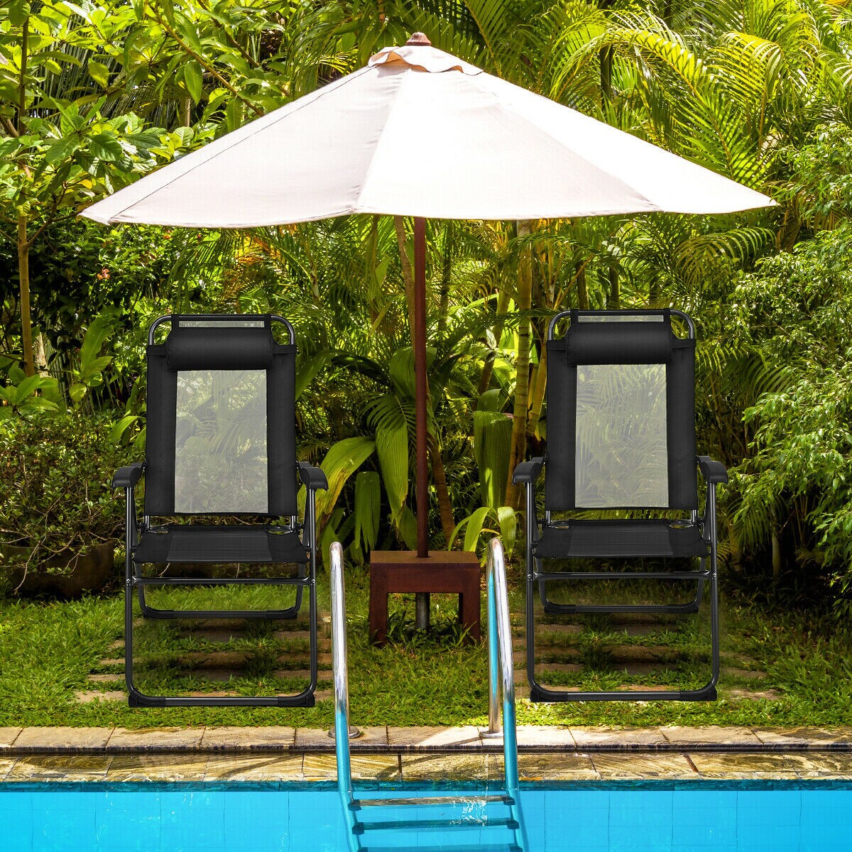 Forclover HBV-270BK-2 Patio-Chairs - View #3
