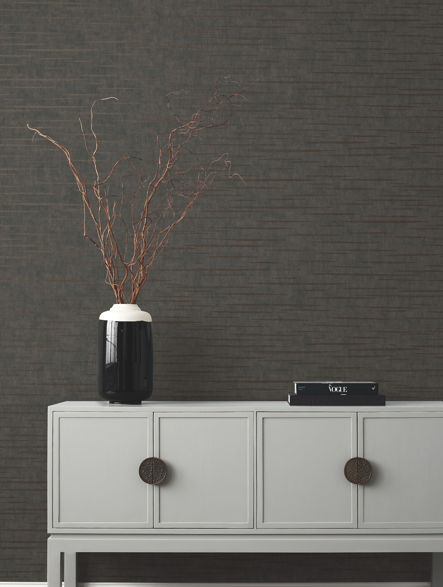 York Wallcoverings DD3765 Dazzling Dimensions Volume II 60.8-Sq. Feet Gray Non-woven Abstract Unpasted Wallpaper