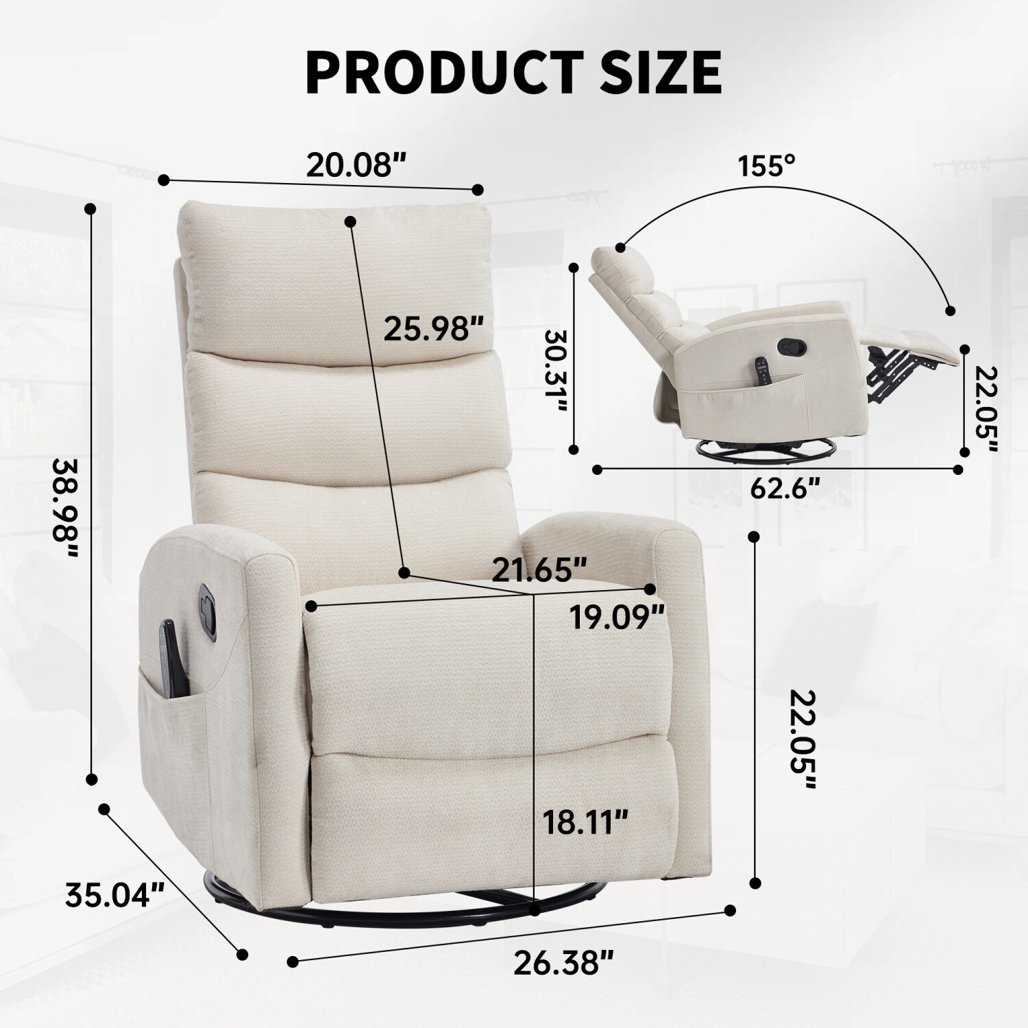 Streamdale Furniture W3224P357559 recliners - View #7
