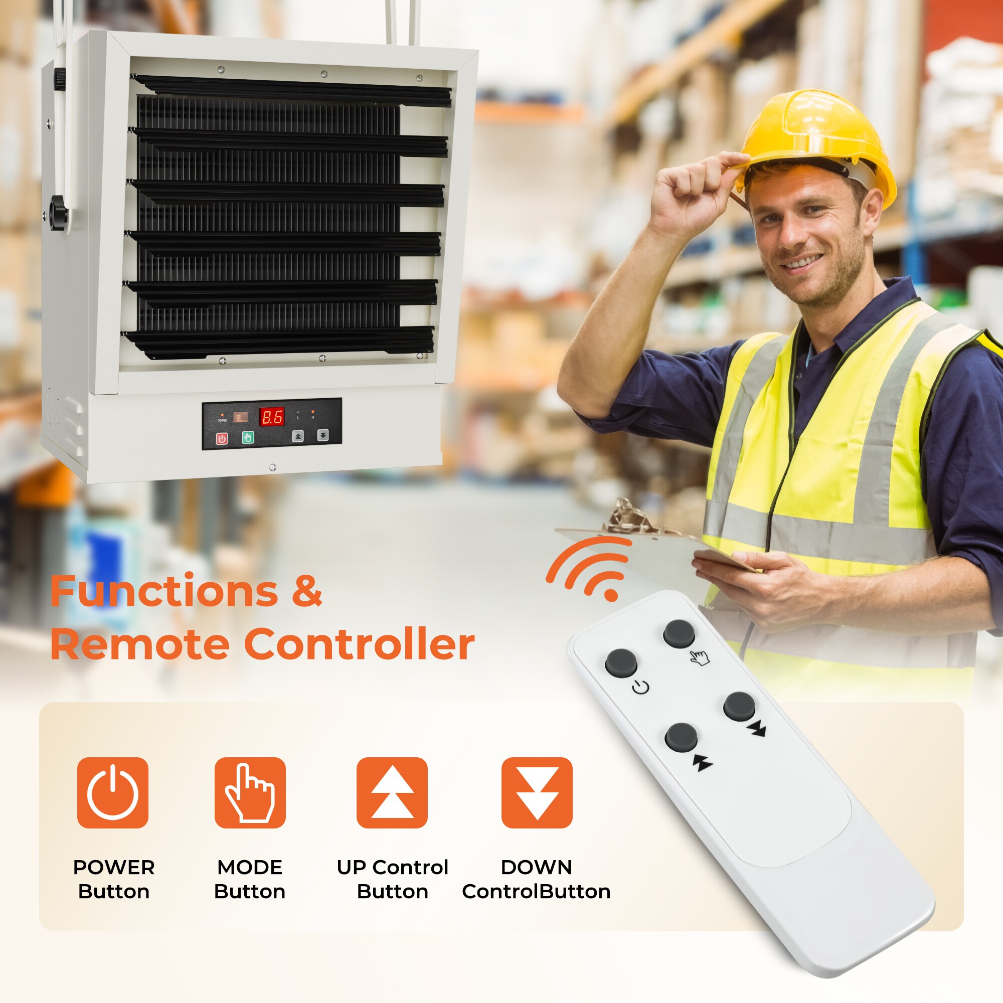 Euhomy GH-10000-E-LWS Electric-Garage-Heaters - View #6