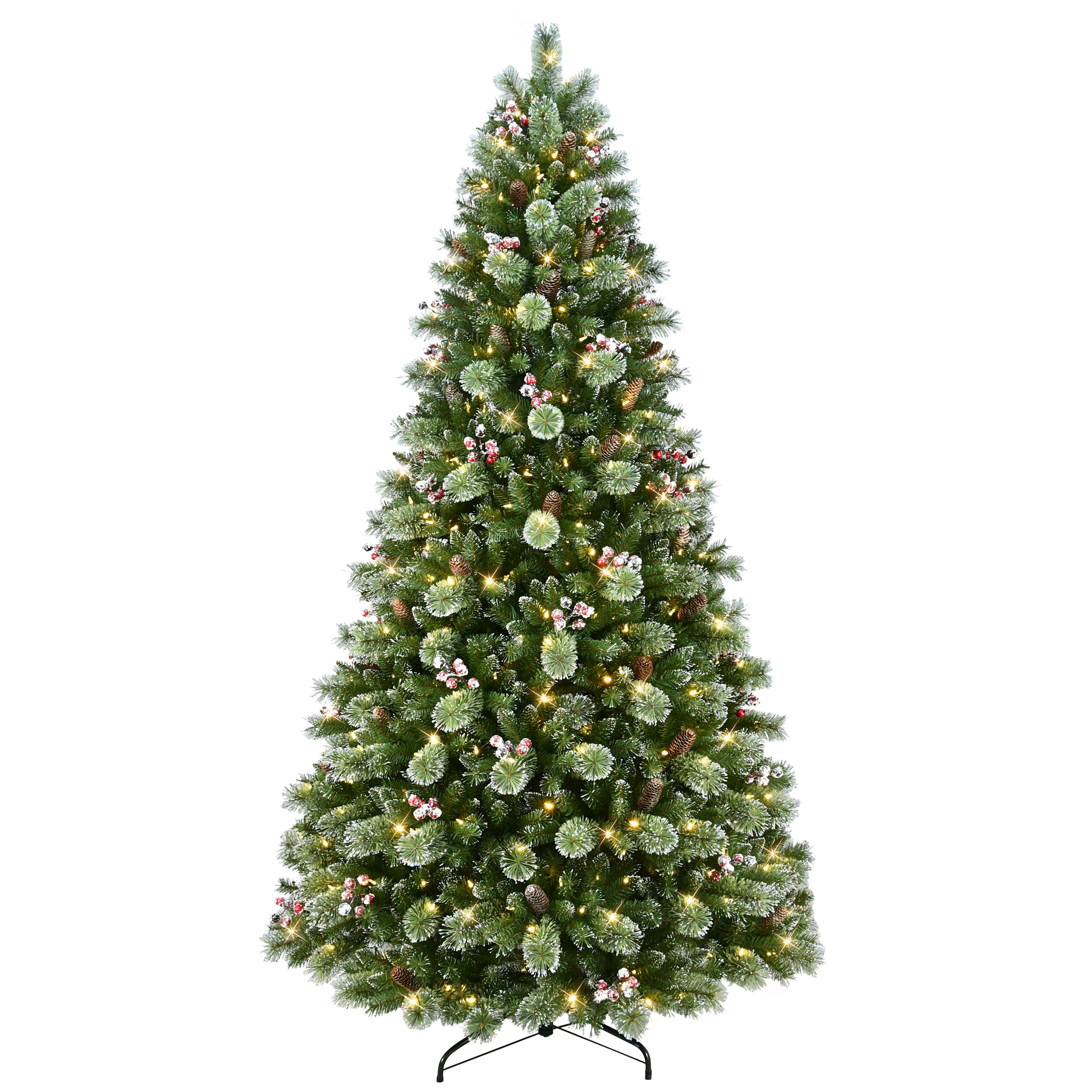 Puleo International 9-Feet Norway pine Pre-lit Artificial Christmas Tree with Color Changing LED Lights #4651A-T90QLD450