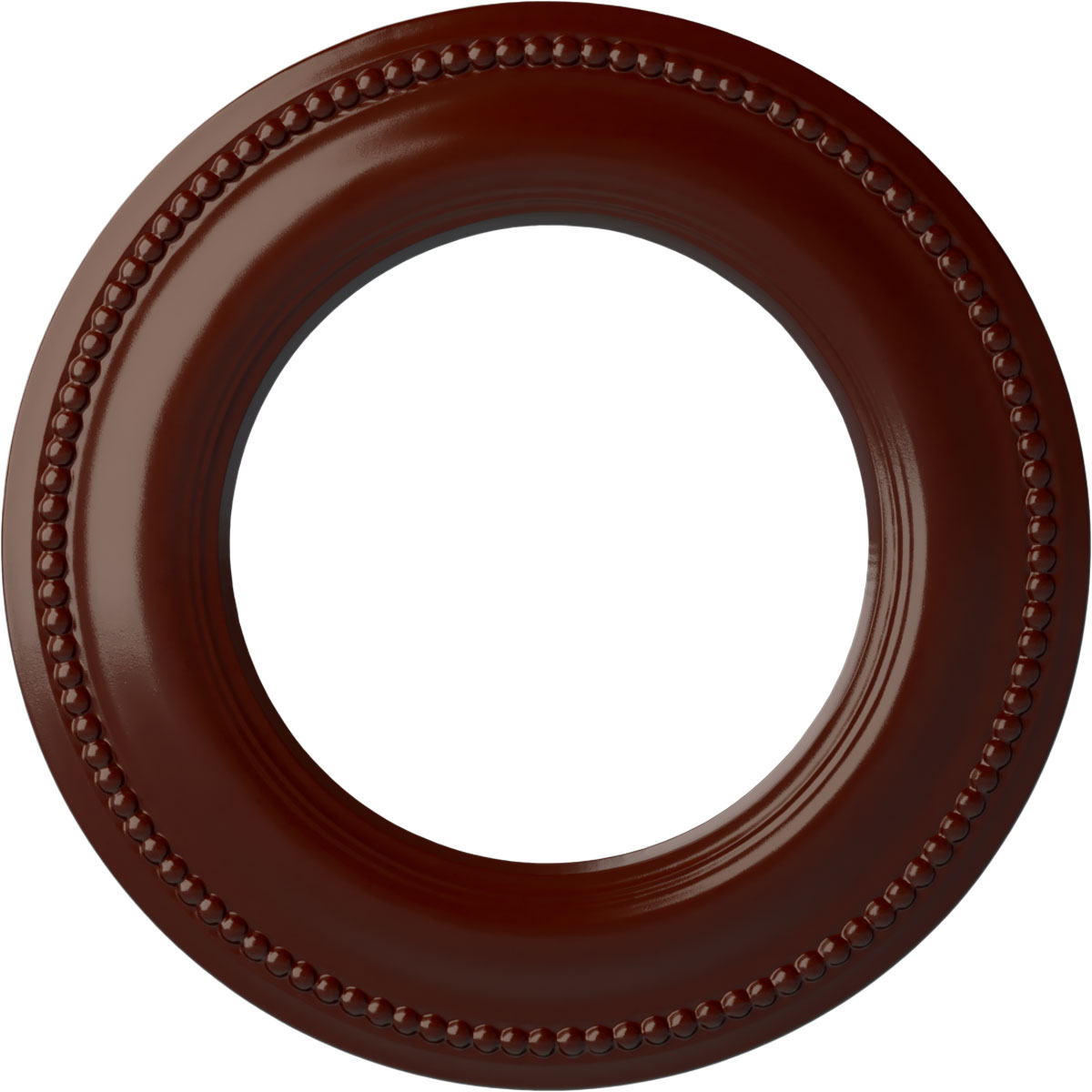Ekena Millwork CM13BRBMF Bradford Classic 13-in W x 13-in L Painted Brushed Mahogany Polyurethane Whole Ceiling Medallion
