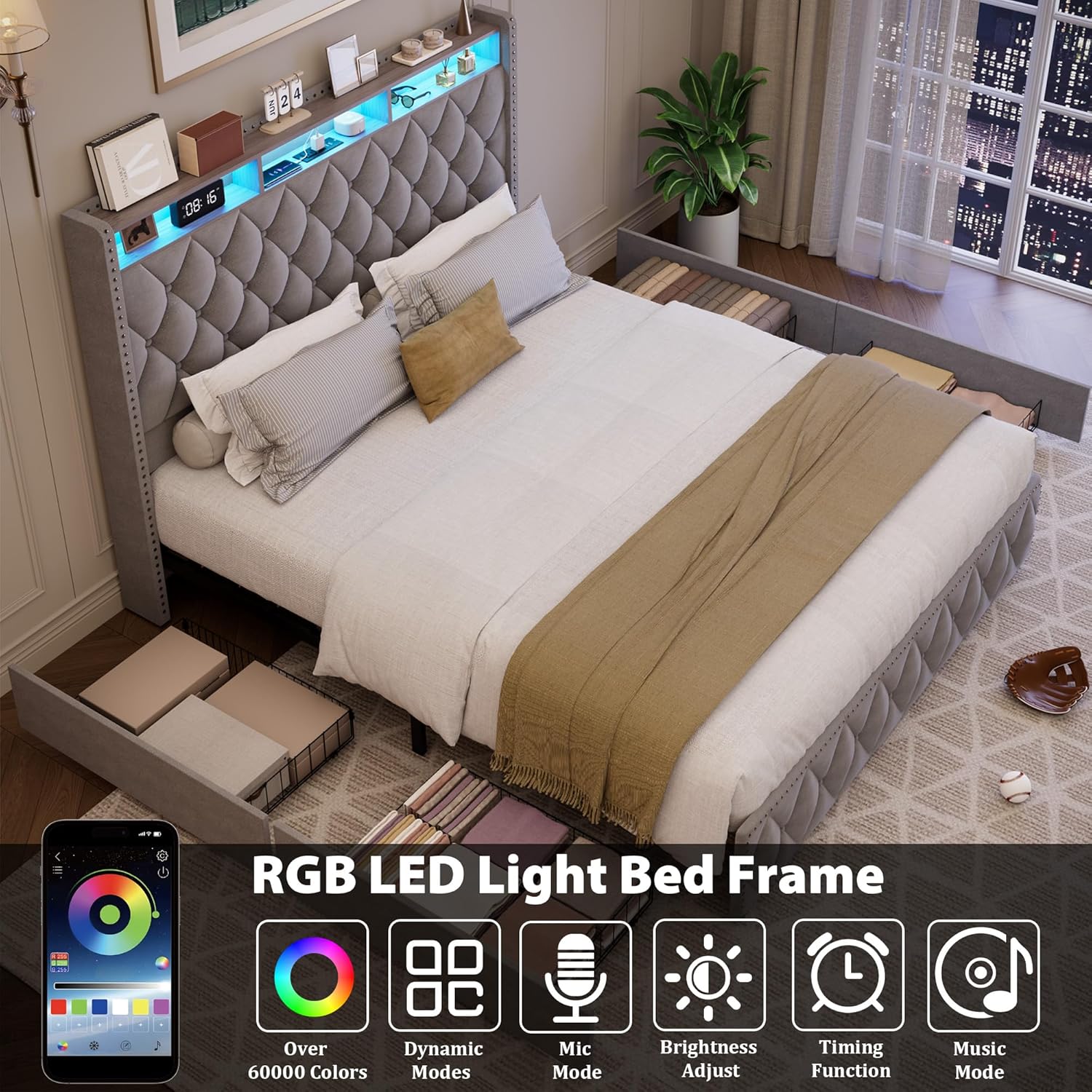 Qeetex LHF-BED-PHK-33E37GQ6 beds - View #4