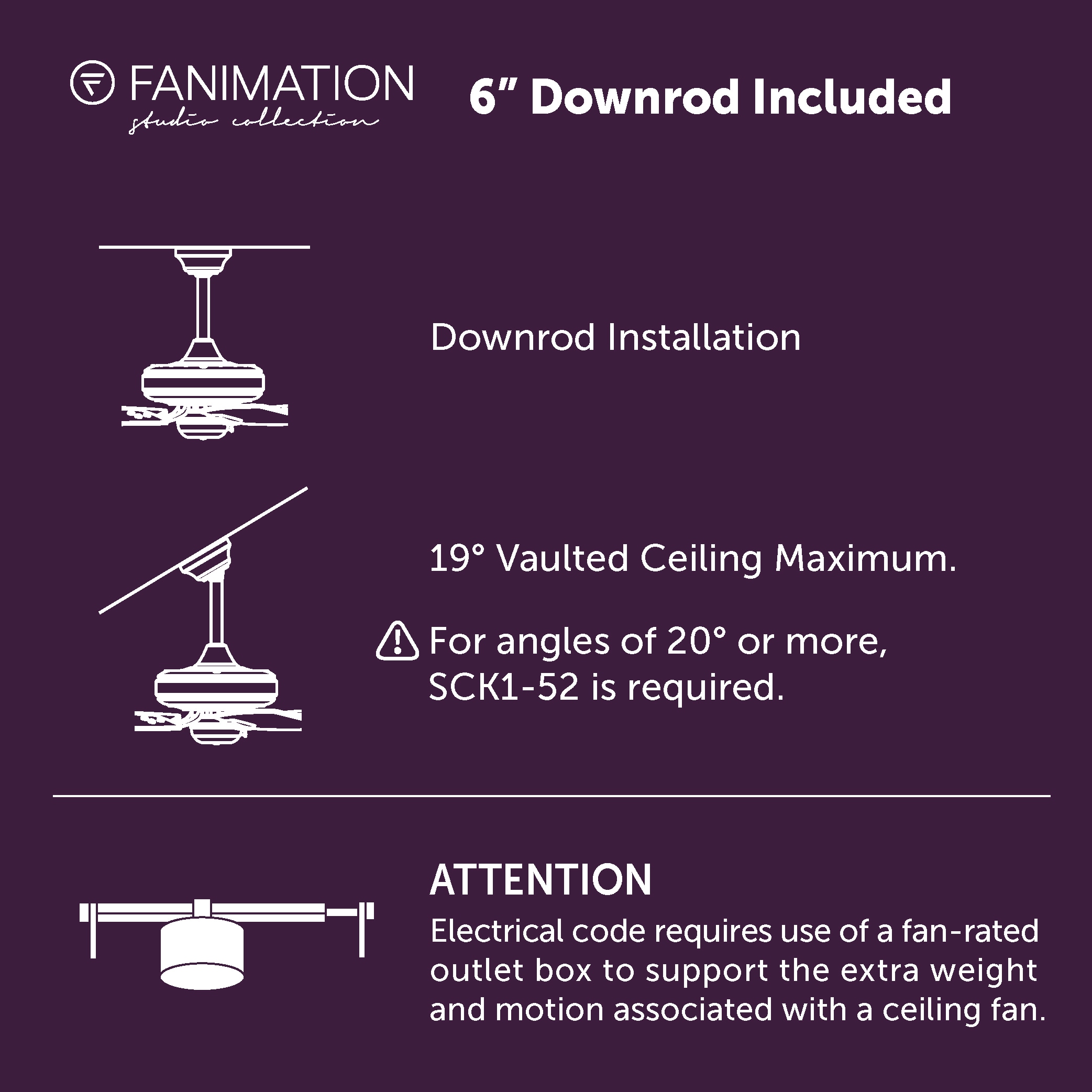 Fanimation Studio Collection Slinger v2 72-in Brushed Nickel Color 