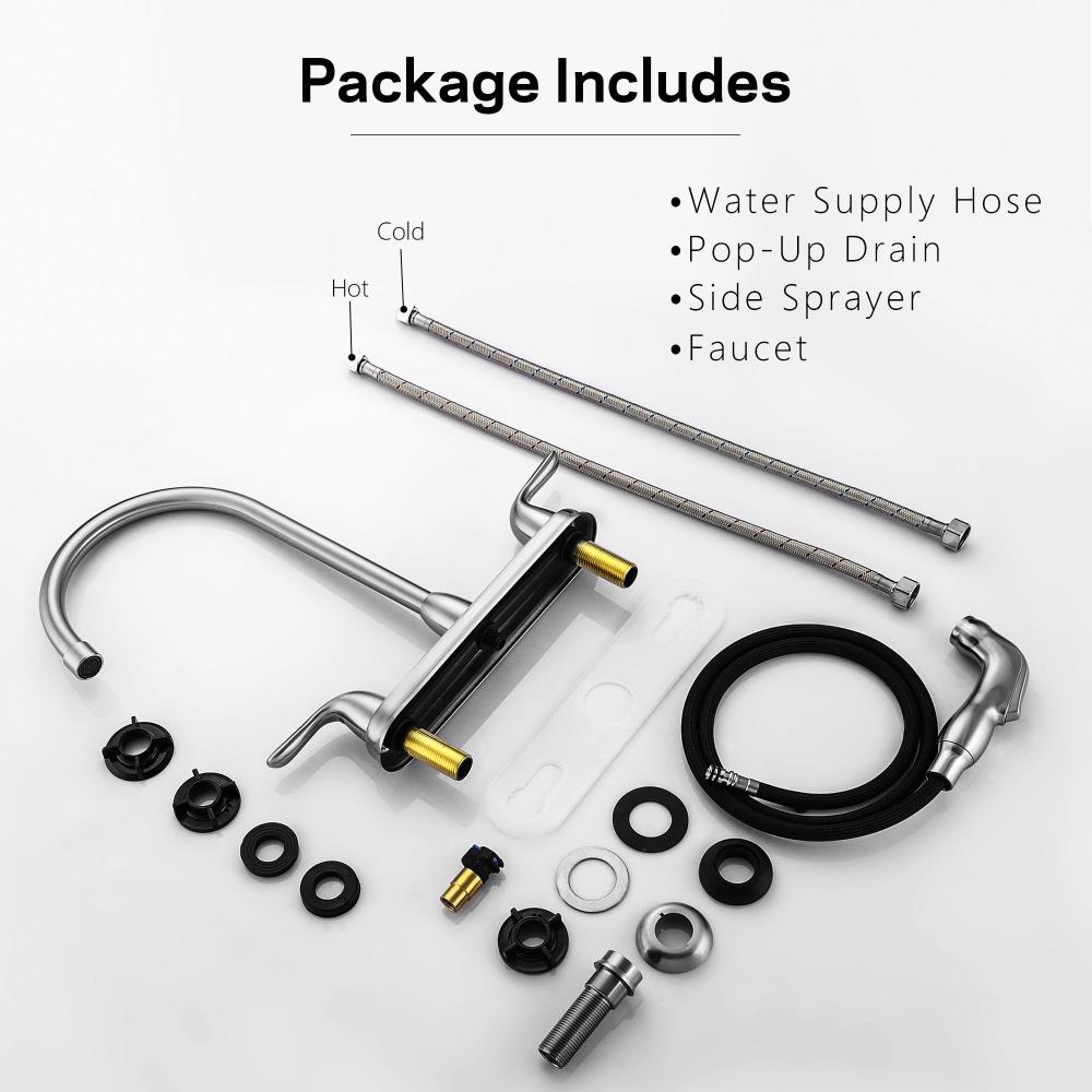 Parrot Uncle H-SLC2007-SS-EG Kitchen-Faucets - View #8