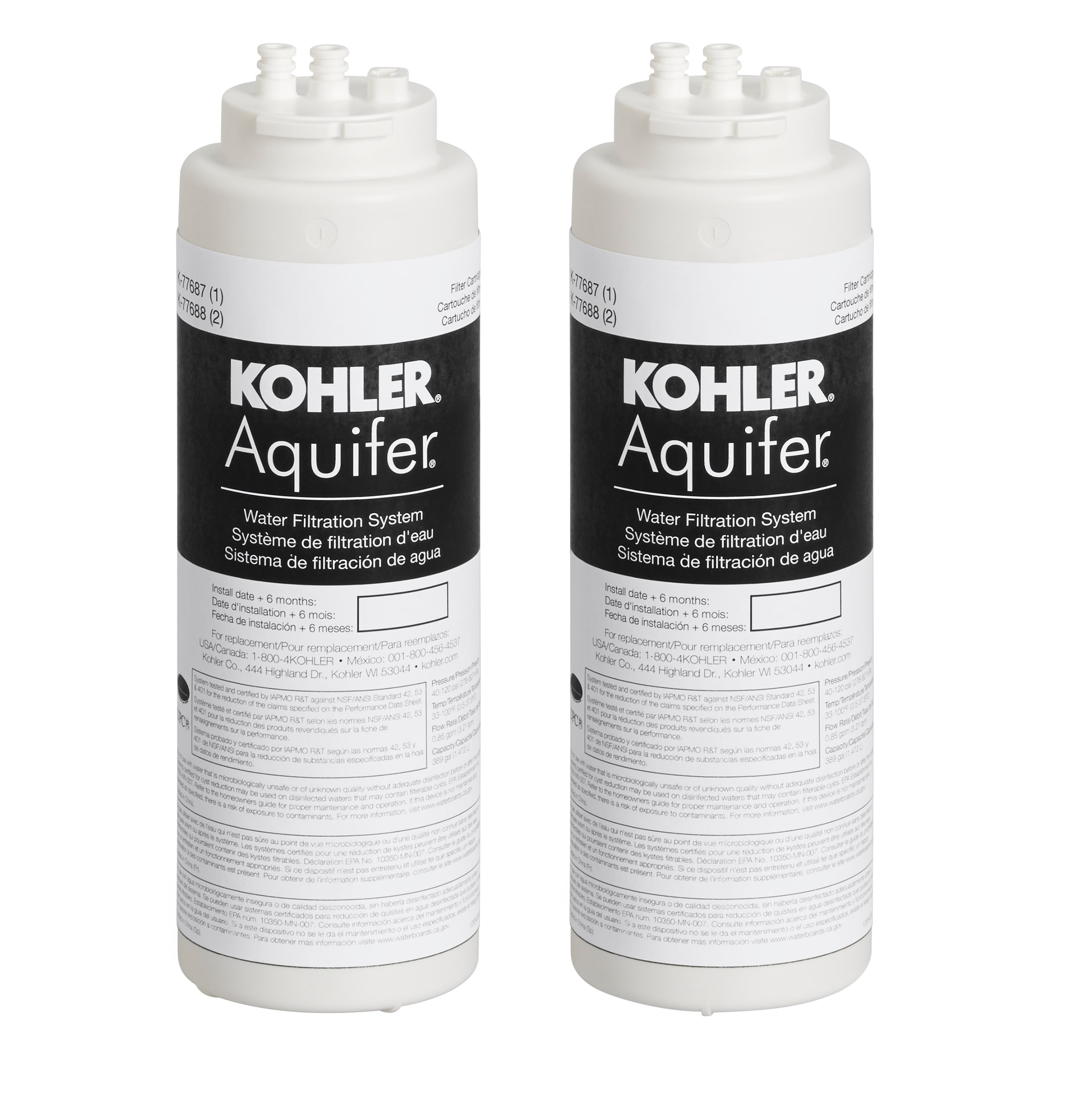 今年人気のブランド品や KOHLER 77686-NA Aquifer ダブルカートリッジ 水ろ過システム (M)並行輸入 浄水器、整水器 