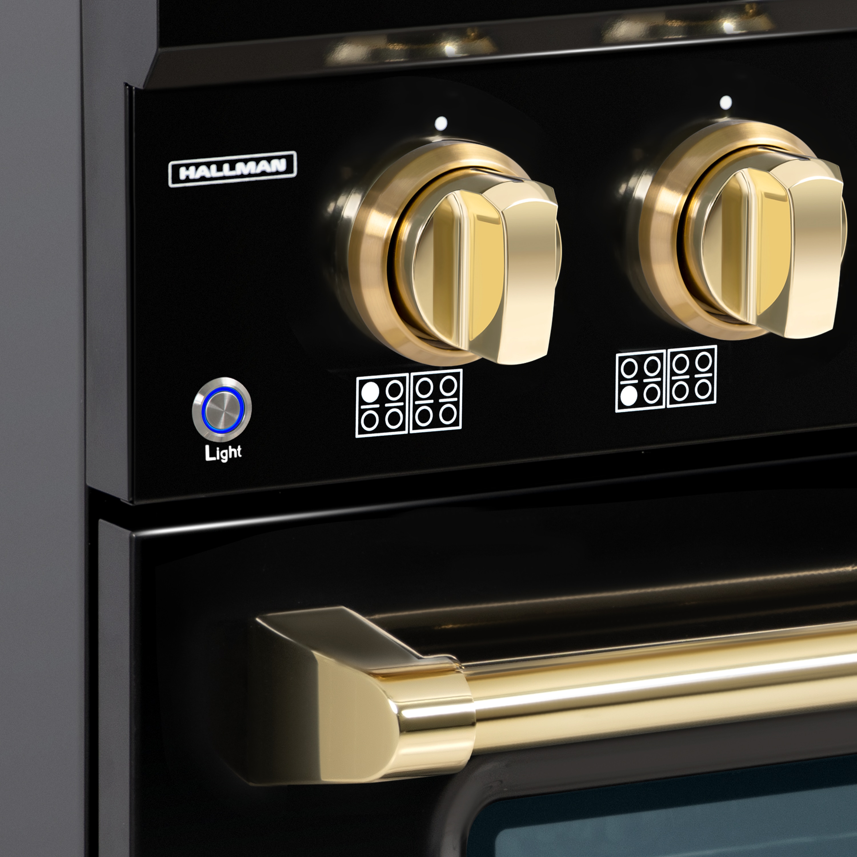 Hallman 48-in 8 Burners 4.5-cu ft / 2.5-cu ft Convection Freestanding ...