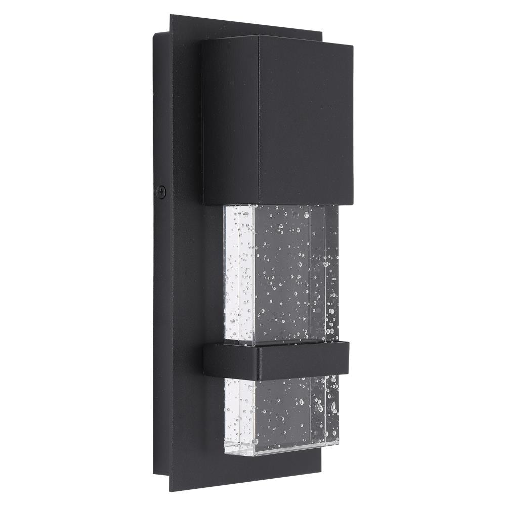 EGLO 202953A Venecia 10-in H Matte Black Hardwired Integrated LED Outdoor Wall Light