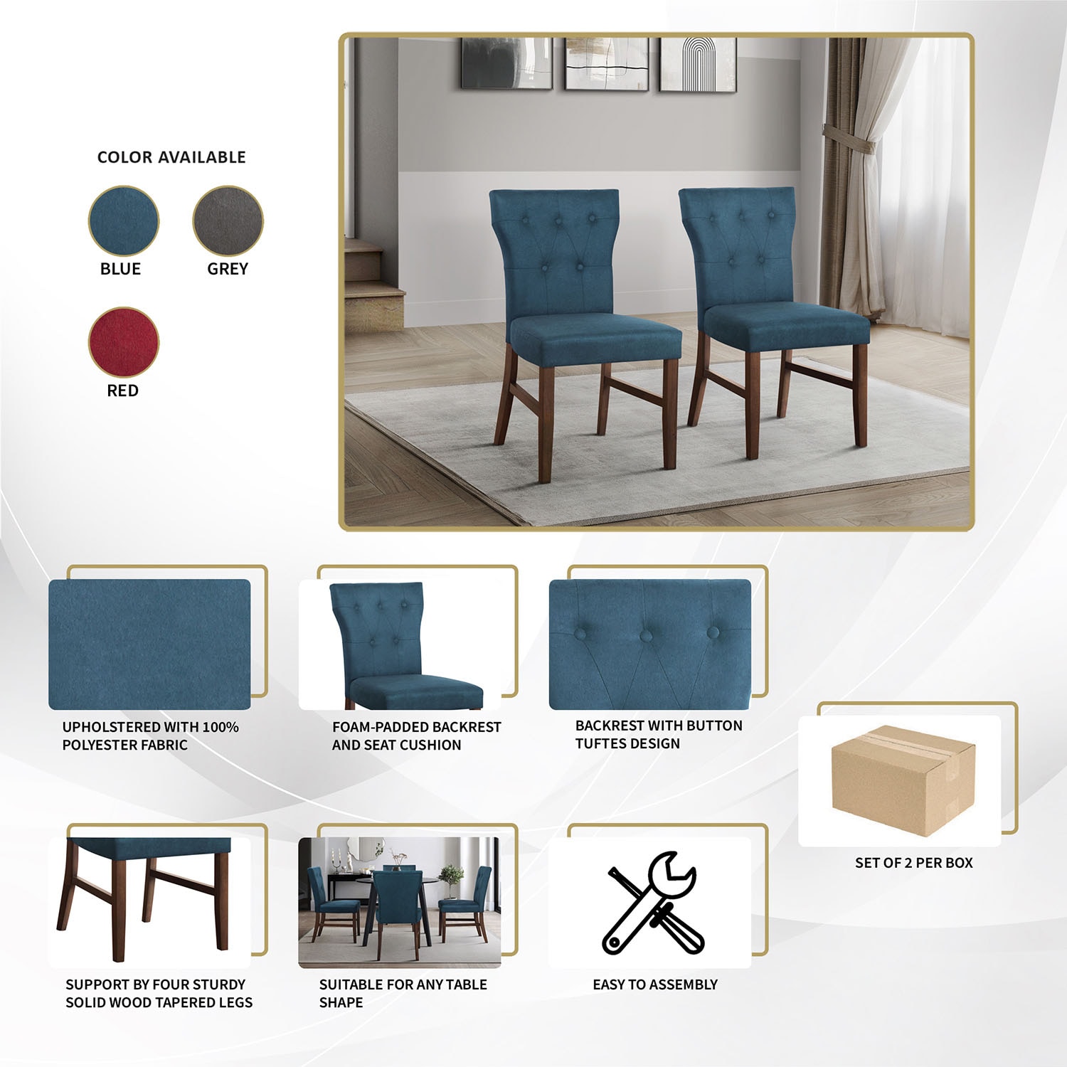 CasePiece C3084US-DGY-LN-BN-C3 Dining-Sets - View #13