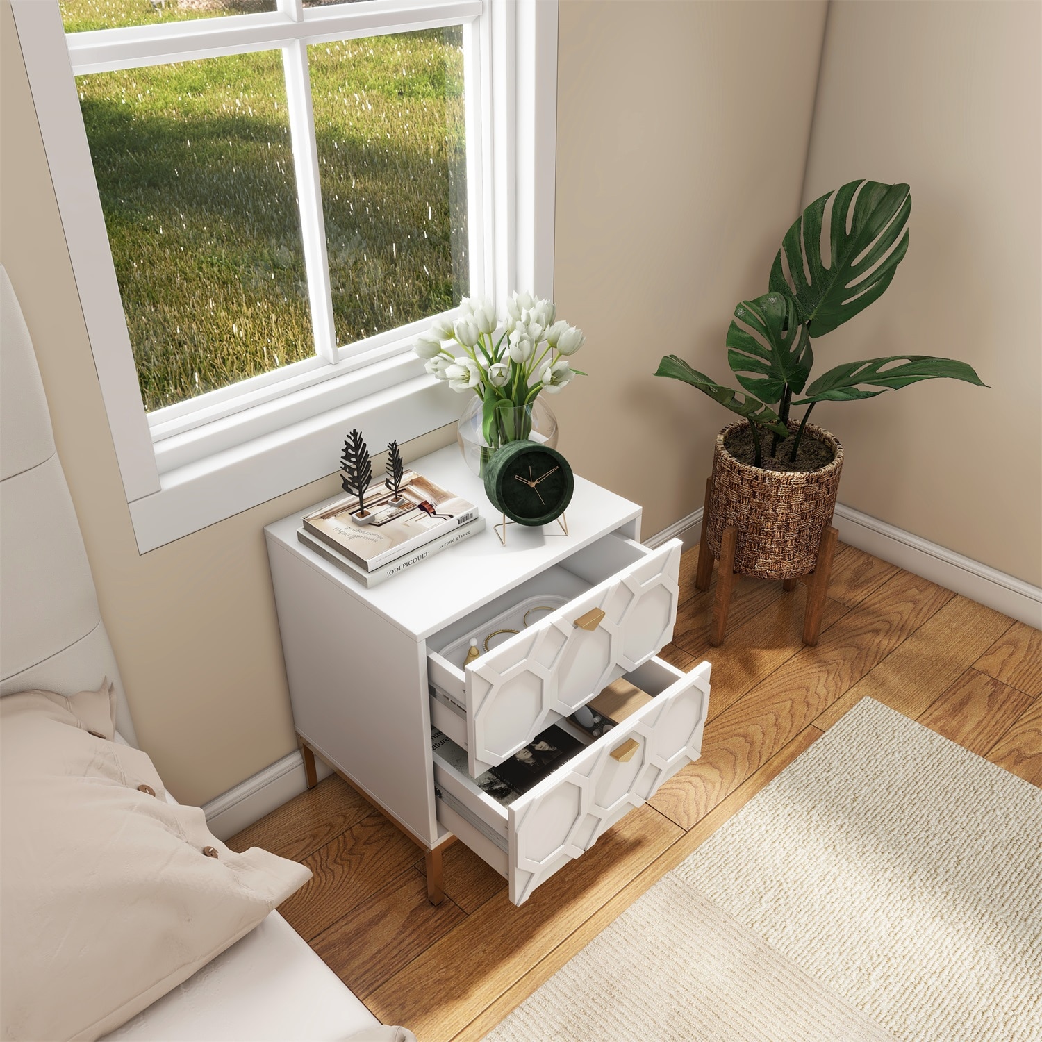 Mondawe MO-JH-009013-WH nightstands - View #2