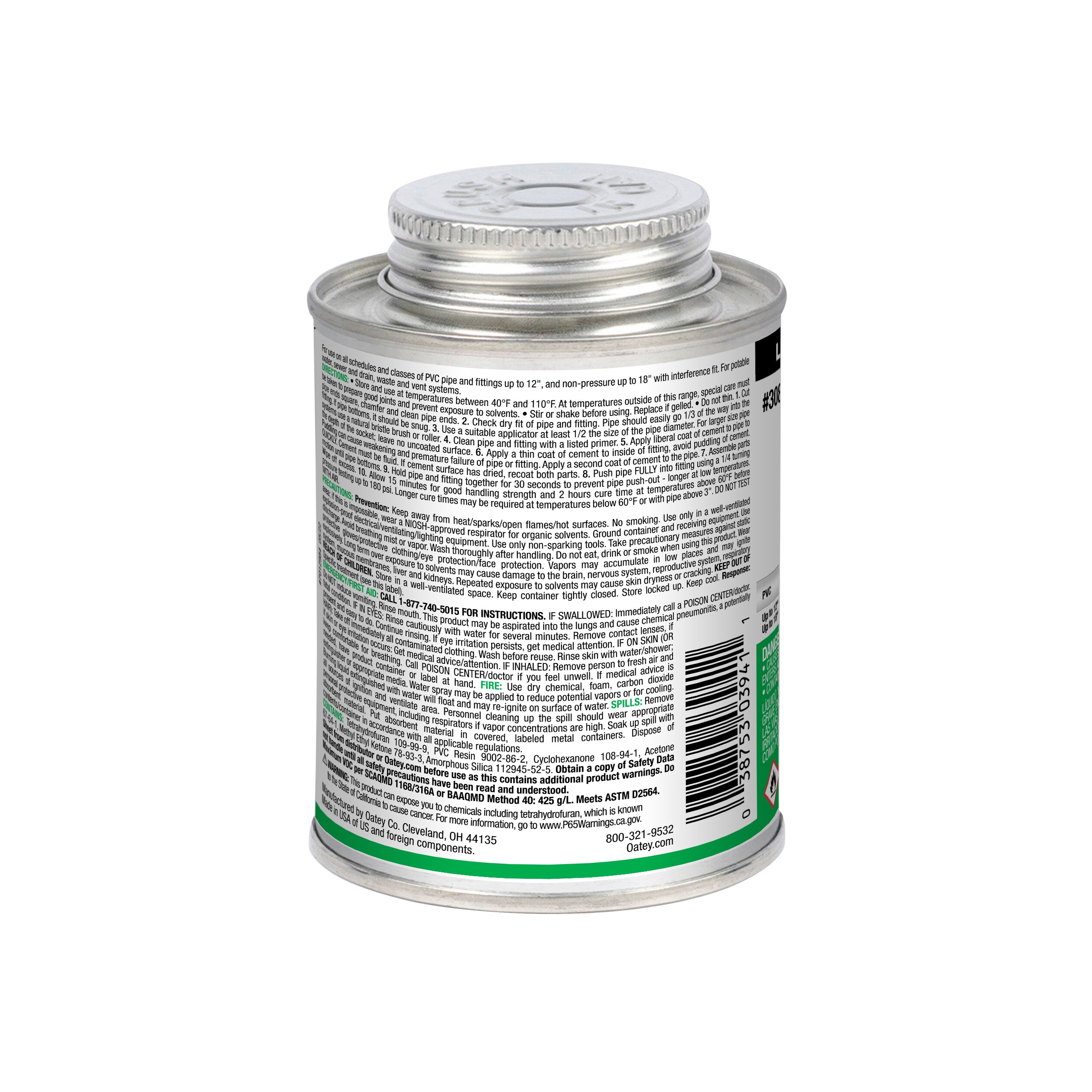 Oatey 30876LV Pipe-Cements-Primers-Cleaners - View #9