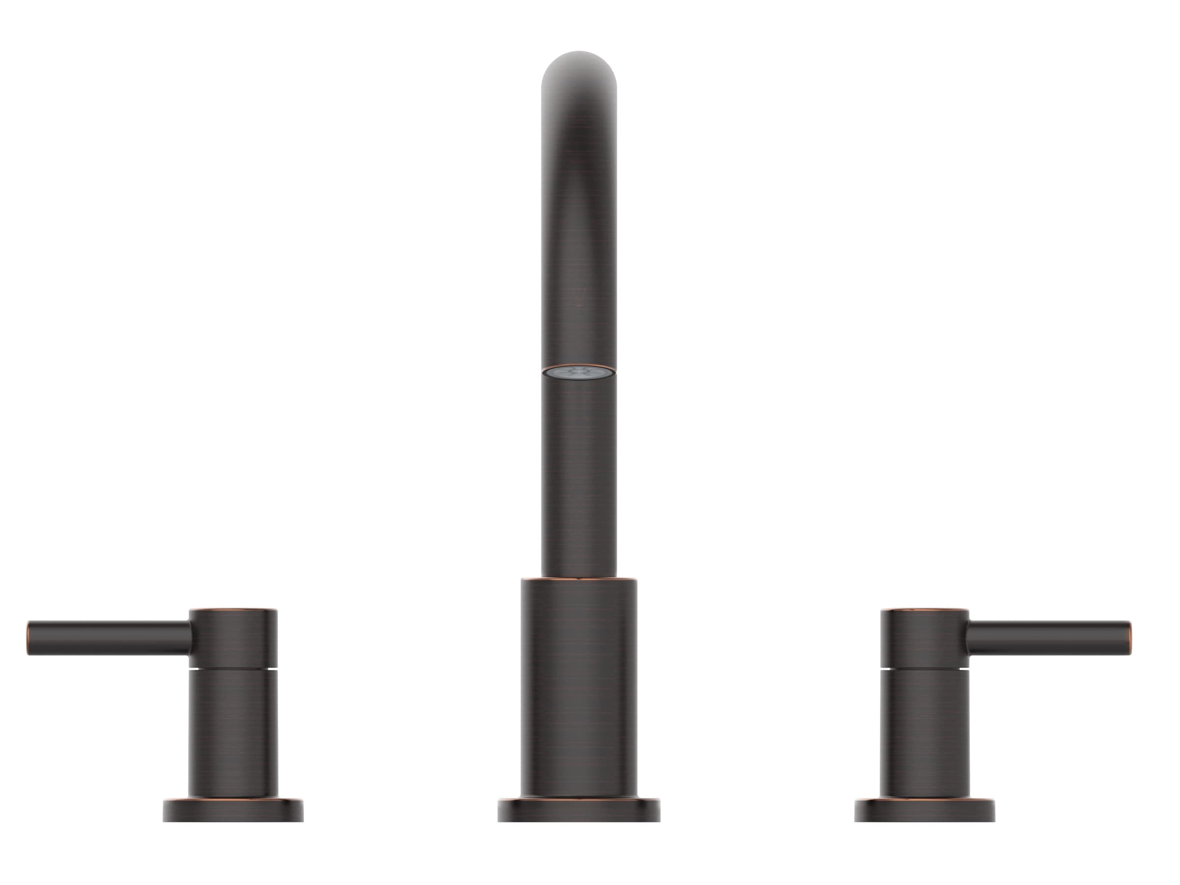 allen + roth 67420-512707 Oil-rubbed Bronze 2-handle Deck-mount Roman Mid-arc Bathtub Faucet ( Valve Included )