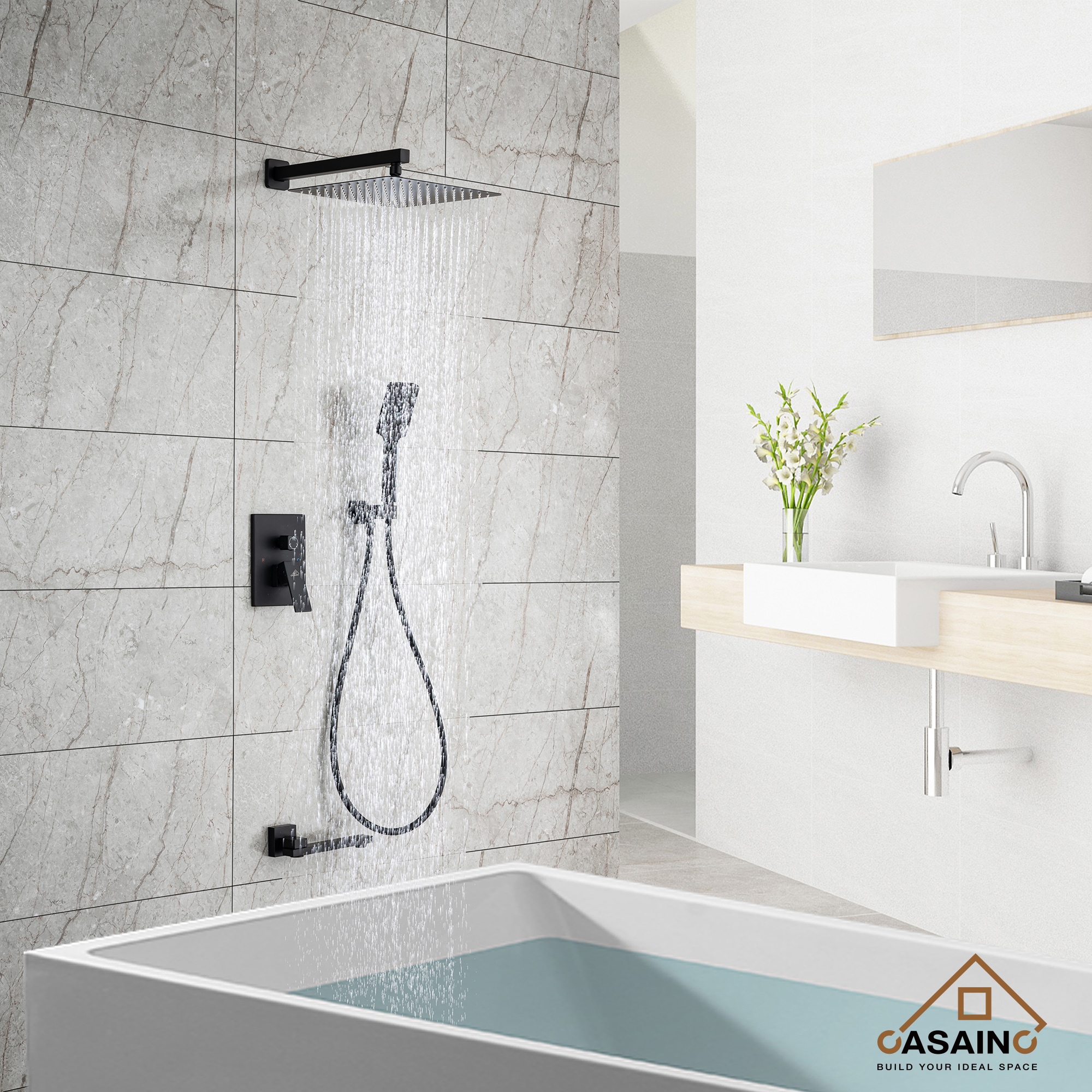 CASAINC WF-W98103H-12 Showerhead-Bar-Panels - View #2