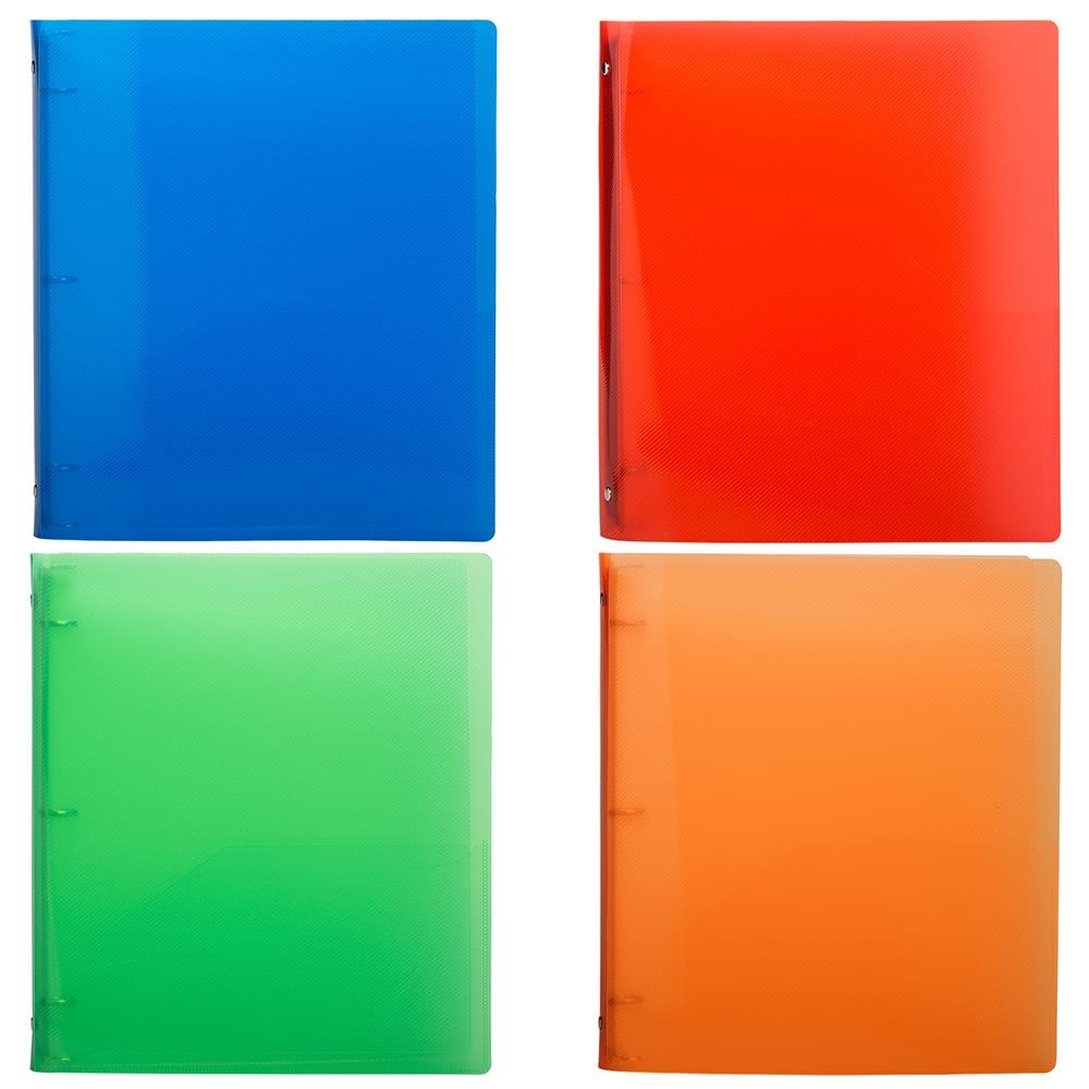 2 inch Binder - 4 Pack, Multicolor