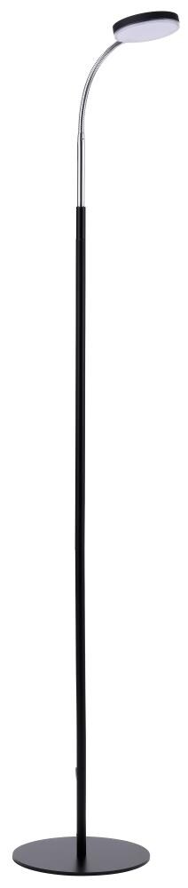 ArcLite Flex 52" Adjustable LED Floor Lamp for Kids in Black