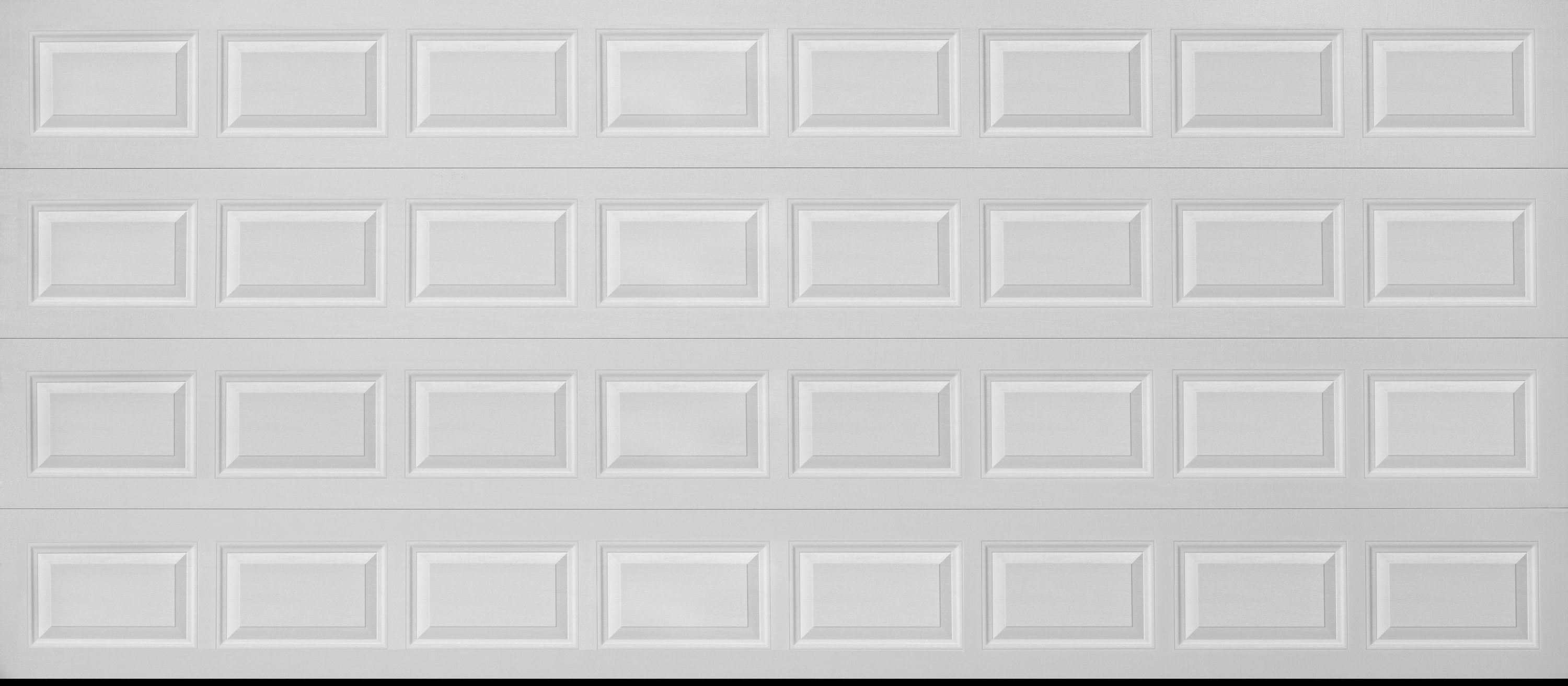 Pella 123456 Traditional 16-ft x 7-ft Insulated White Double Garage Door