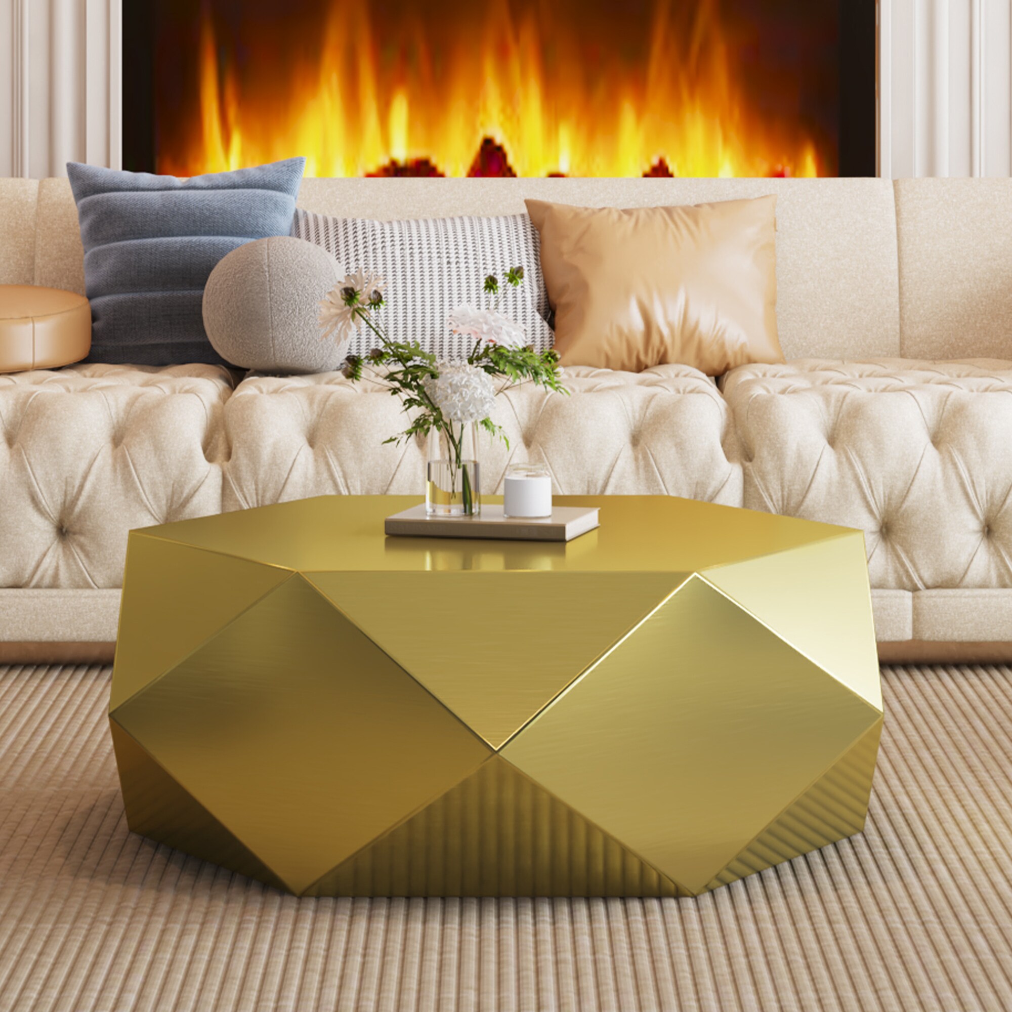 Oizaye YL-909GOLD Coffee-Tables - View #6
