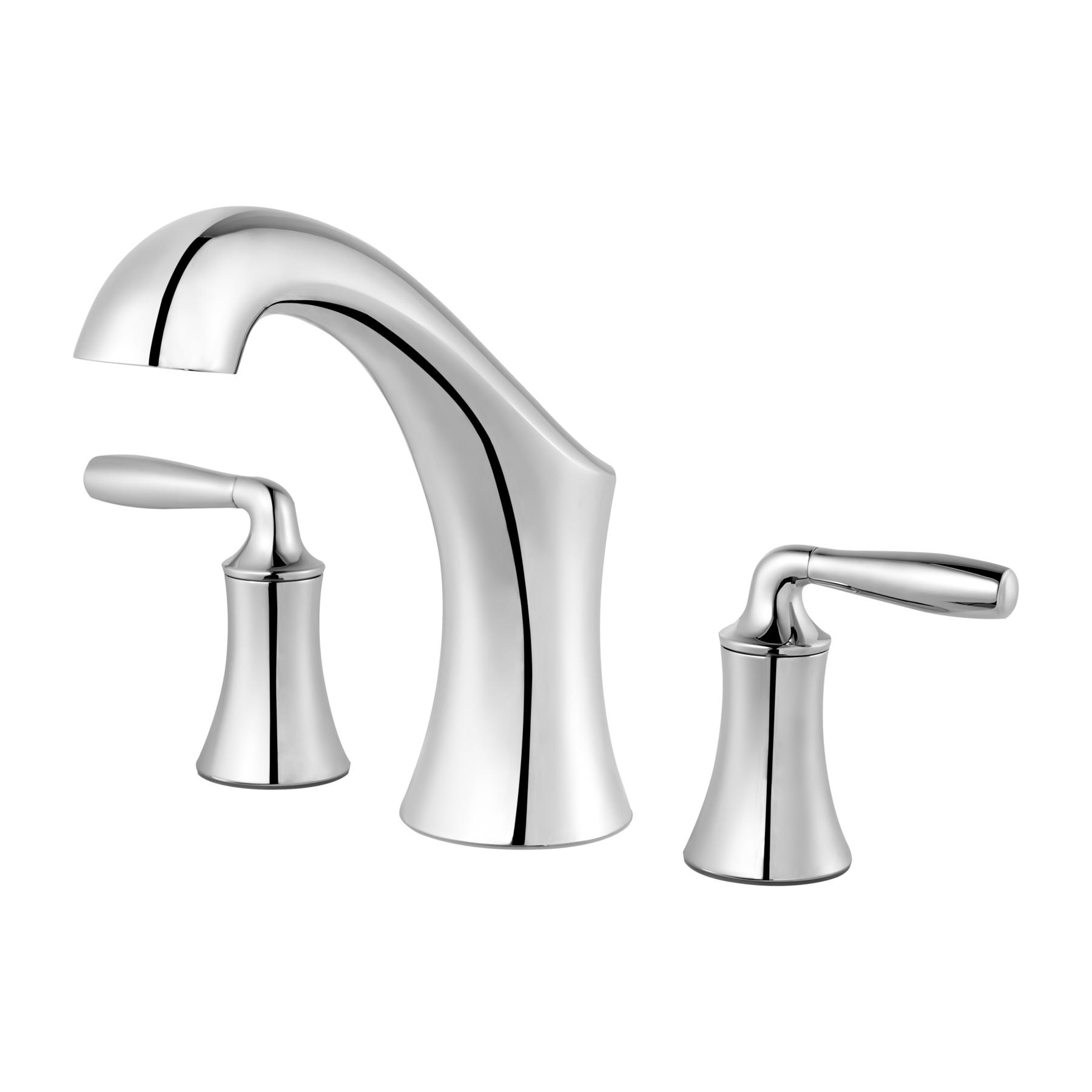 Pfister RT6-5TRC Iyla Polished Chrome 2-handle Deck-mount Roman Mid-arc Bathtub Faucet