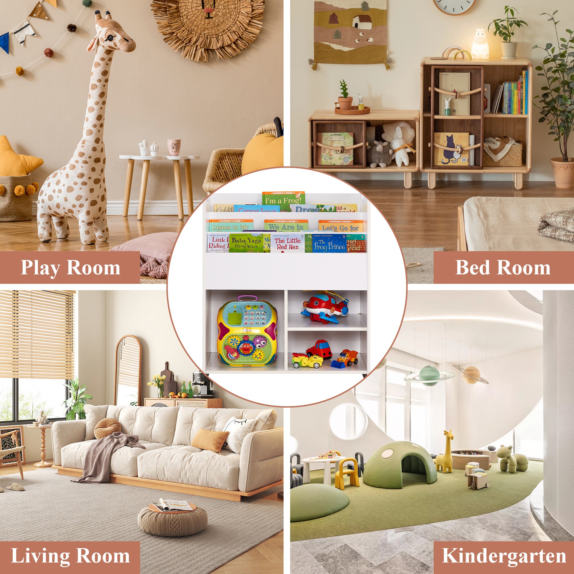 Vecelo LOE-B15-WHT bookcases - View #8