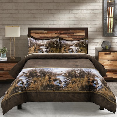 Blue Ridge Trading Duck Approach, Brown Leather Comforter Sets