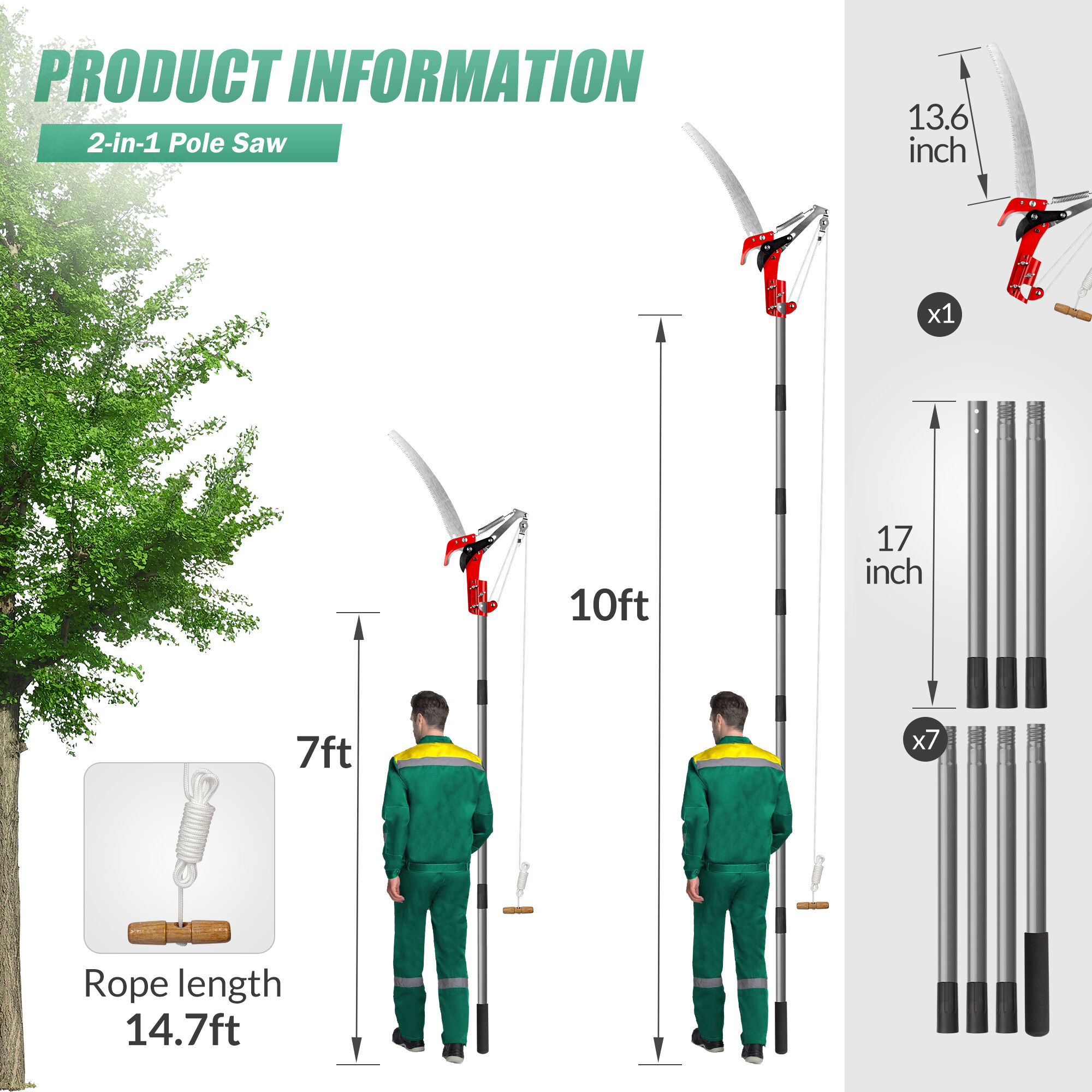 Suchtale ST-MPS-001-LS Pole-Pruning-Saws - View #2