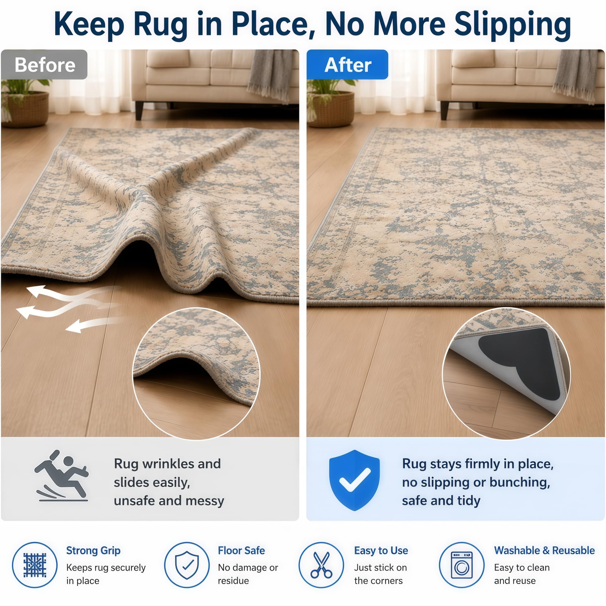 SenQWFa LSQ0814S236 Rug-Pad - View #2