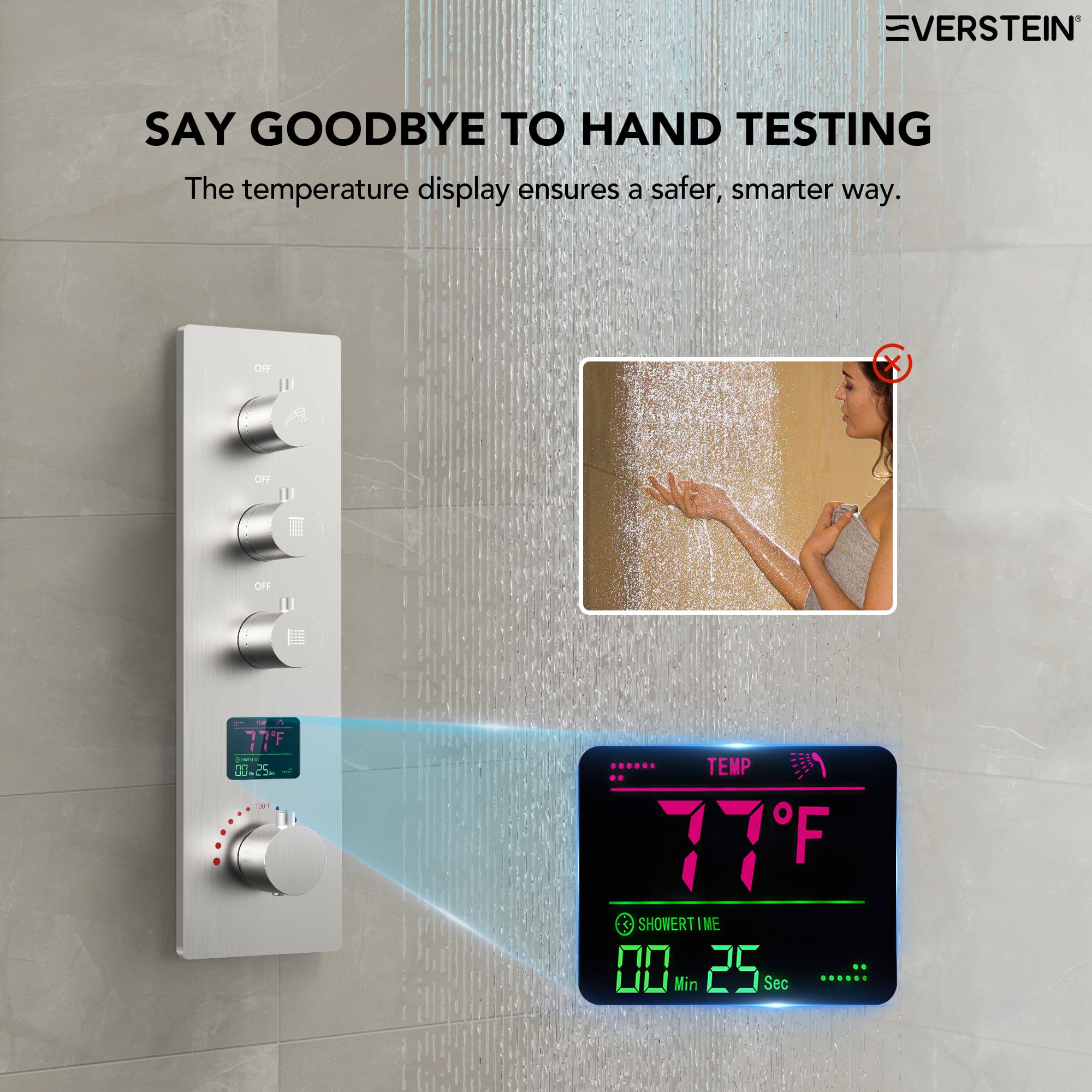 EVERSTEIN SFS-1026-NK12 Tub-Shower-Faucets - View #4