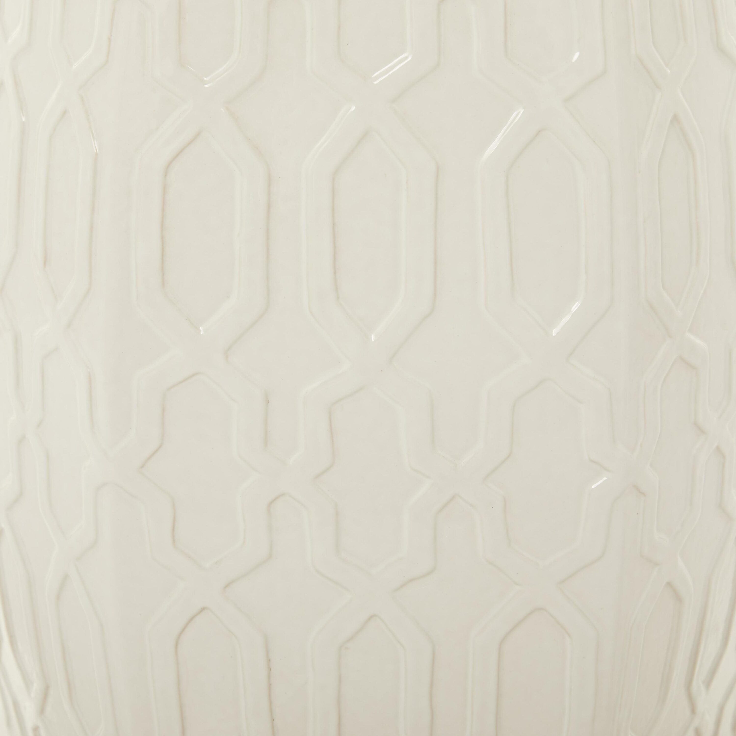 Elegant Round Wood Side Table in Cream Finish