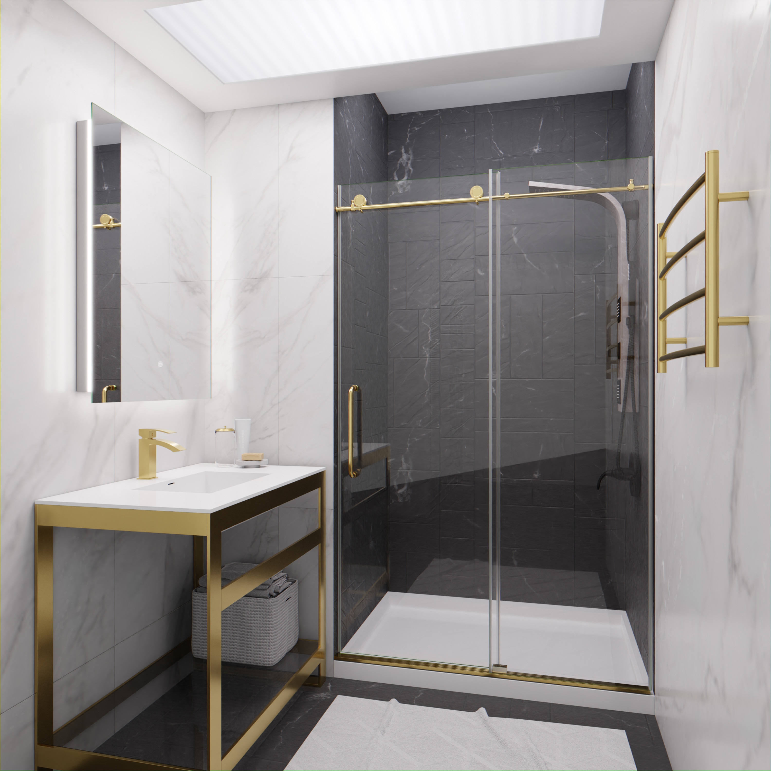 ANZZI SD-AZ13-01BG Shower-Doors - View #2