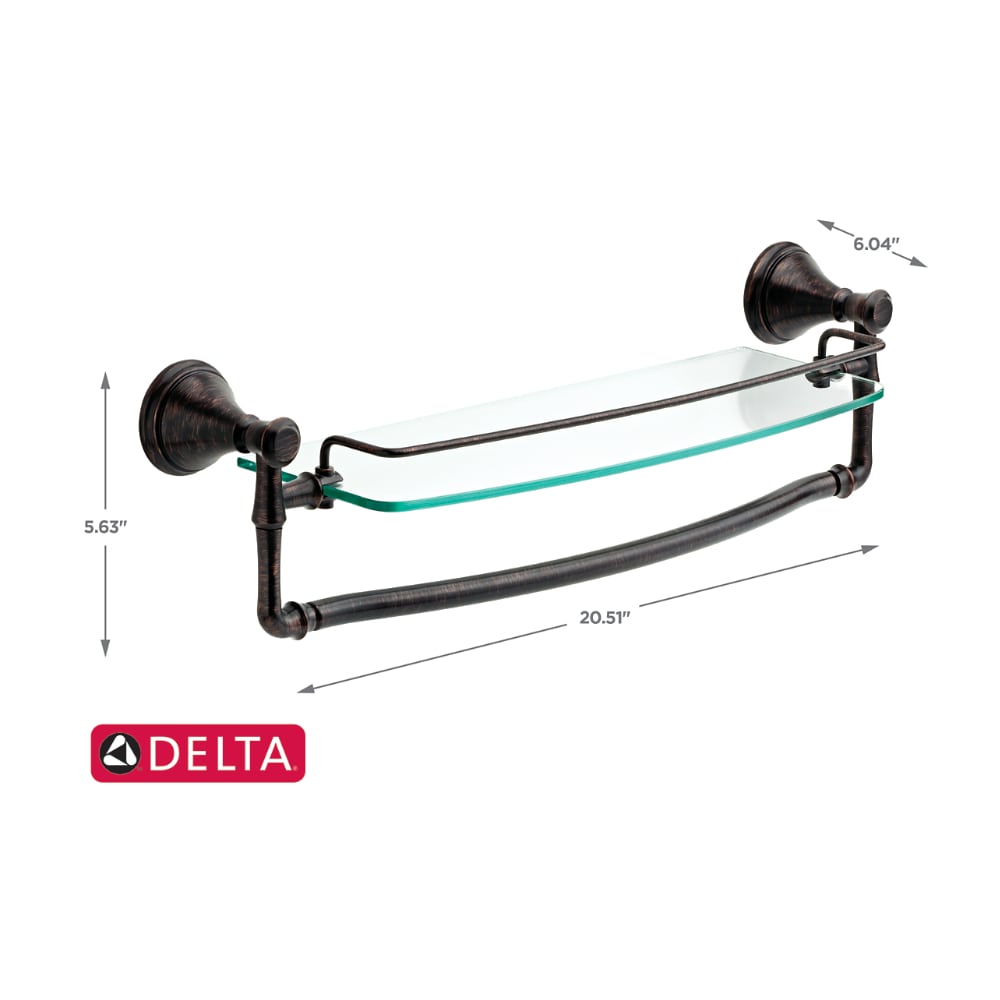 Delta Cassidy 18 In Venetian Bronze Wall Mount Single Towel Bar In The   10068885 