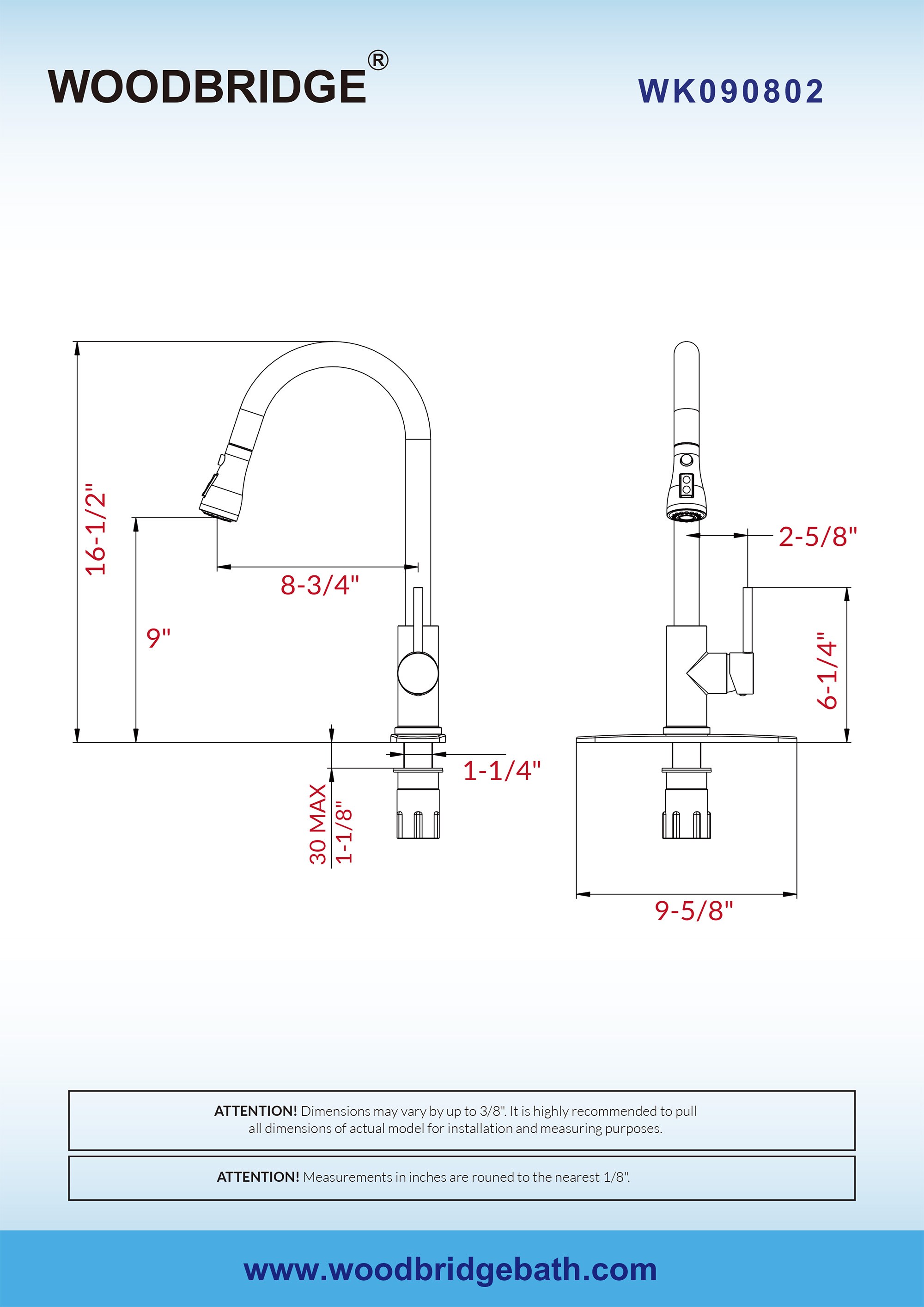 Nuvo ES3818ALBS Elements of Design Chicago Single Handle