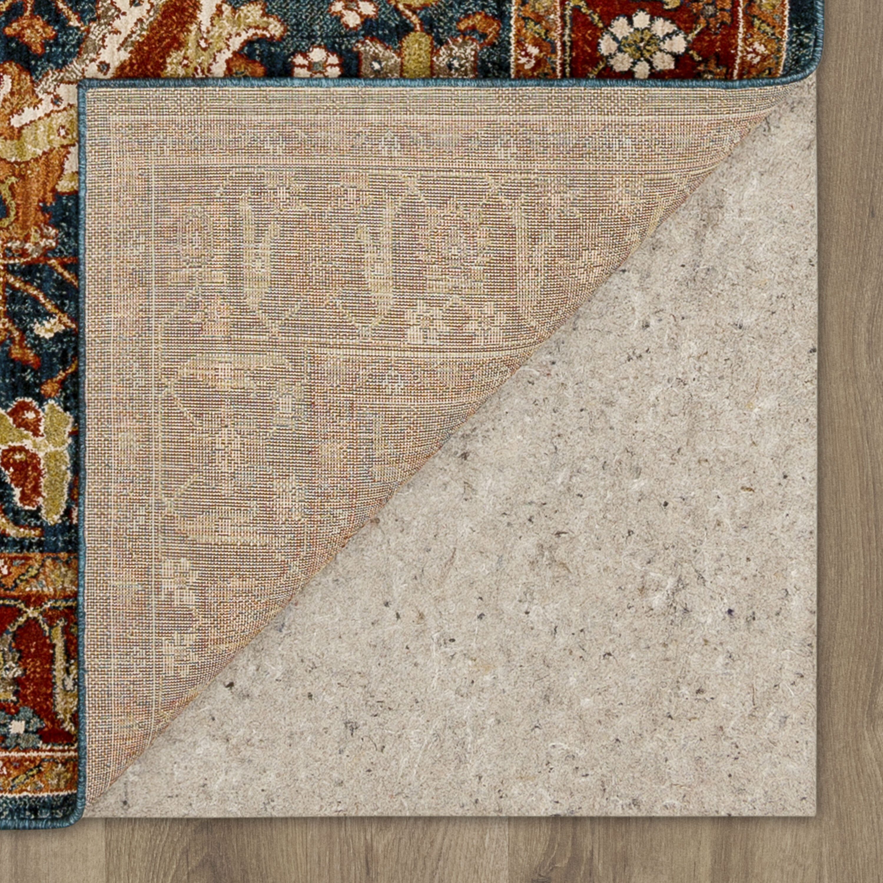 Amara Sapphire 8' x 11' Plush Comfort Rectangular Area Rug