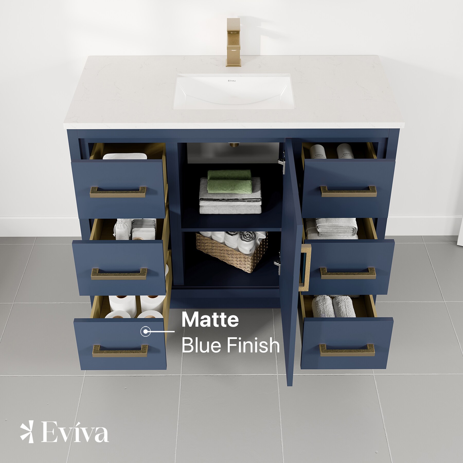 Eviva EVVN812-42X18DB Bath-Vanity-Combo - View #4