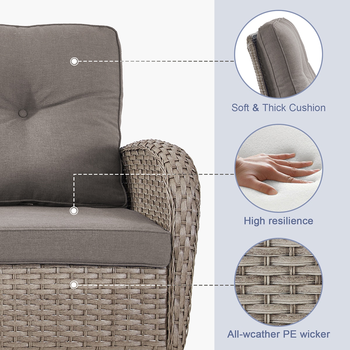 Rilyson FSKWGY13-3 Patio-Sofas-Daybeds - View #5