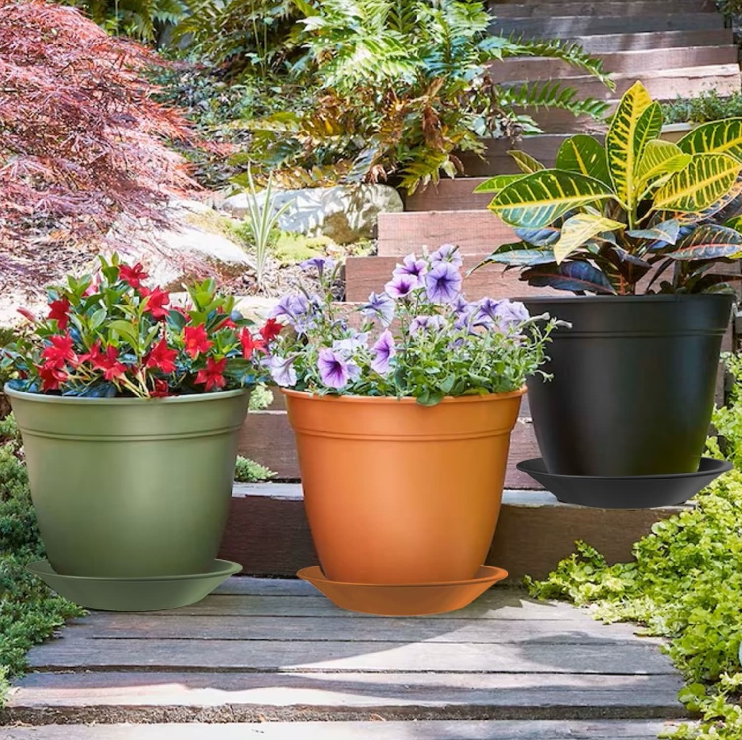 Style Selections SA0824BK Plant-Saucers - View #6