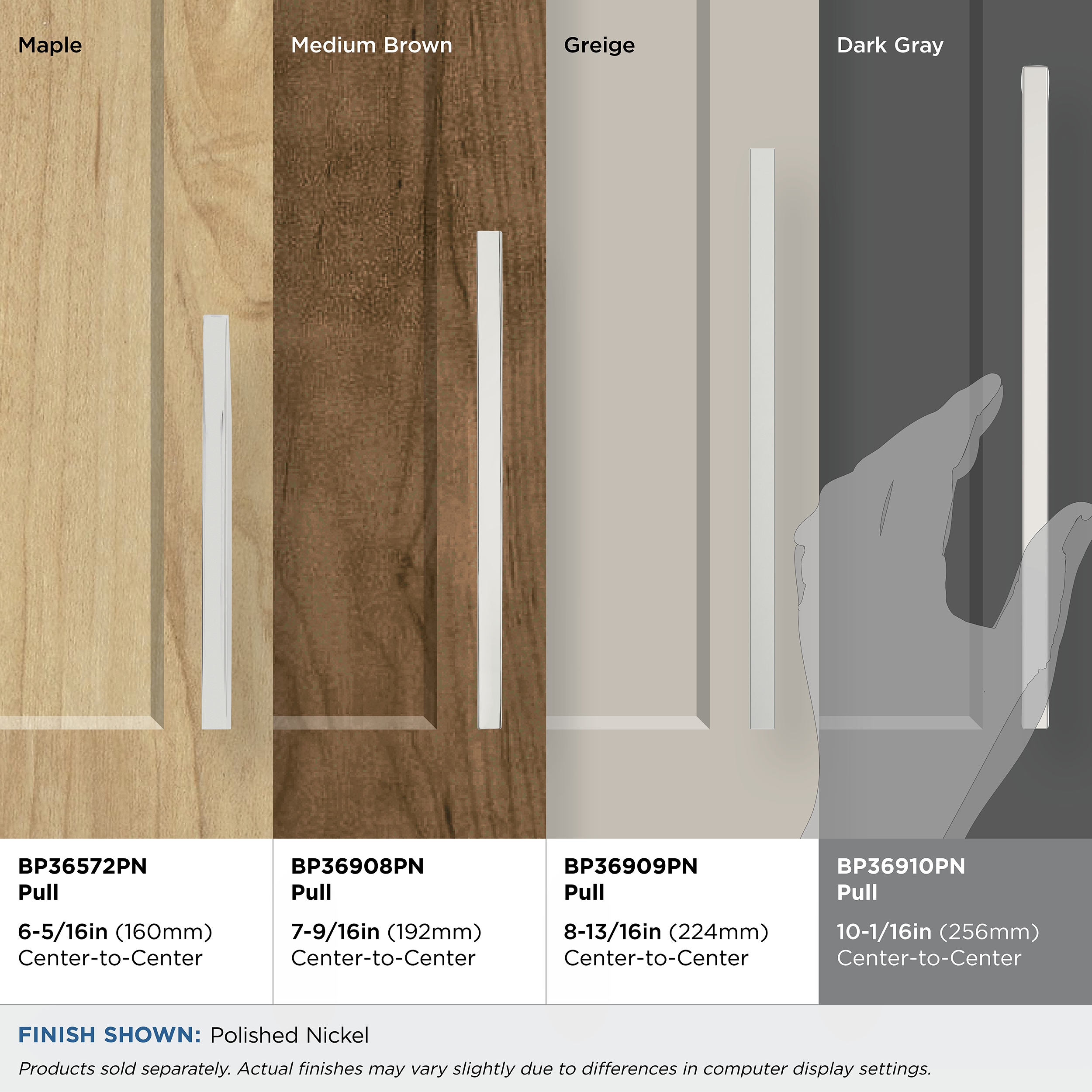 Amerock BP36910PN Cabinet-Pulls - View #3
