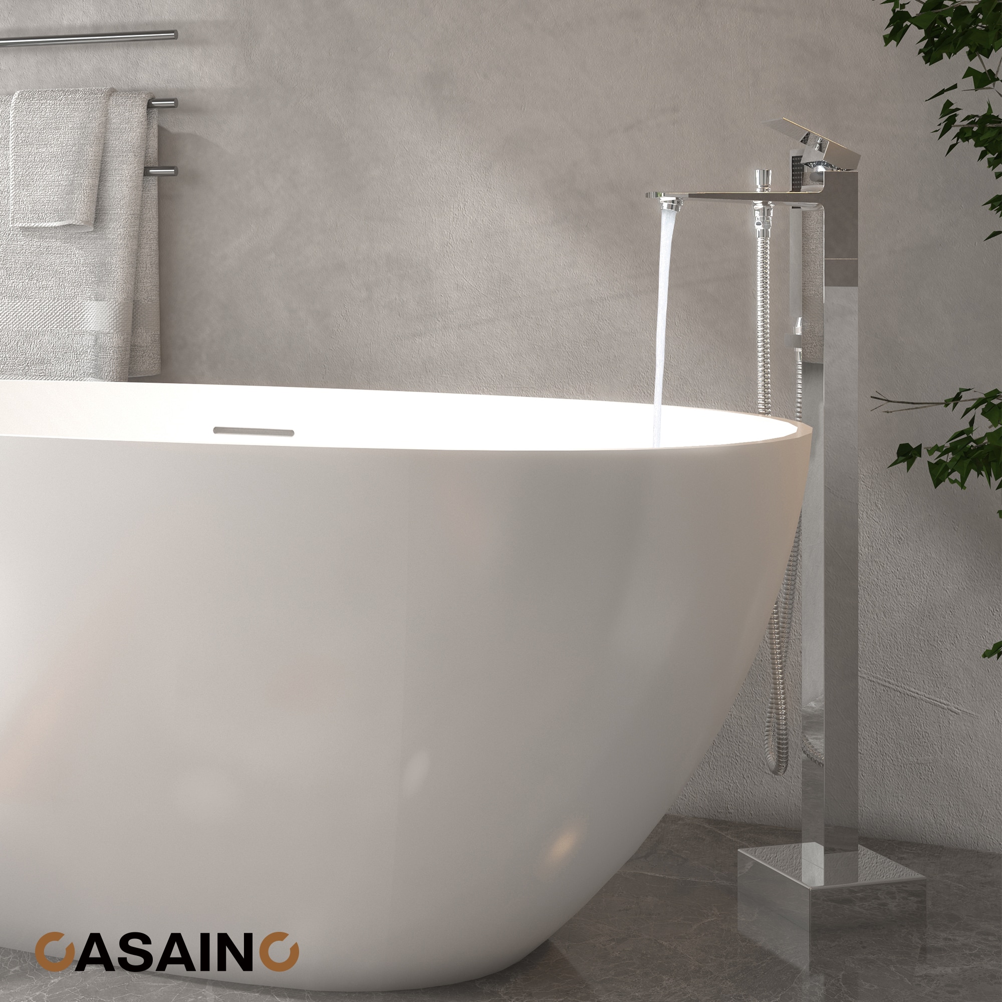 CASAINC KCLT0055-CP Roman-Tub-Faucets - View #3