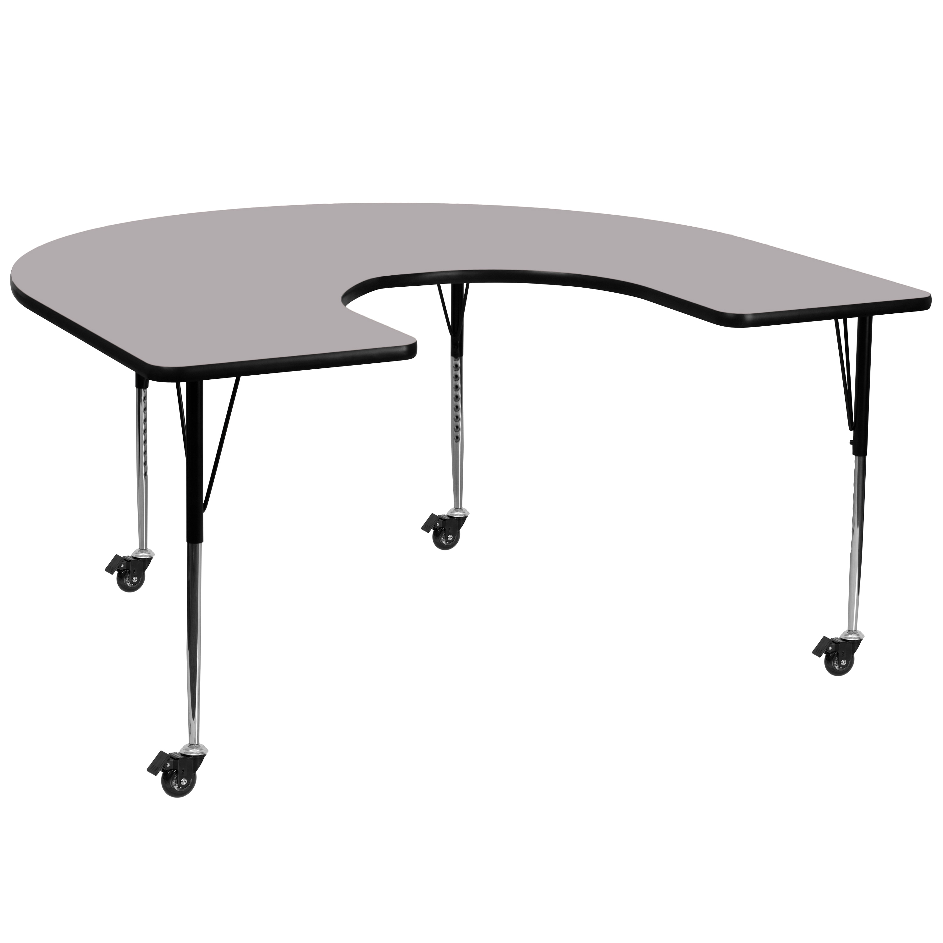 Flash Furniture 847254081818 Wren Gray Half-round Kid's Play Table
