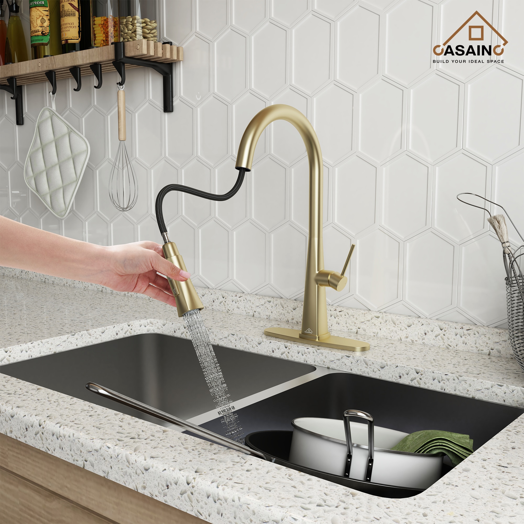 CASAINC RB0773-WE Kitchen-Faucets - View #2
