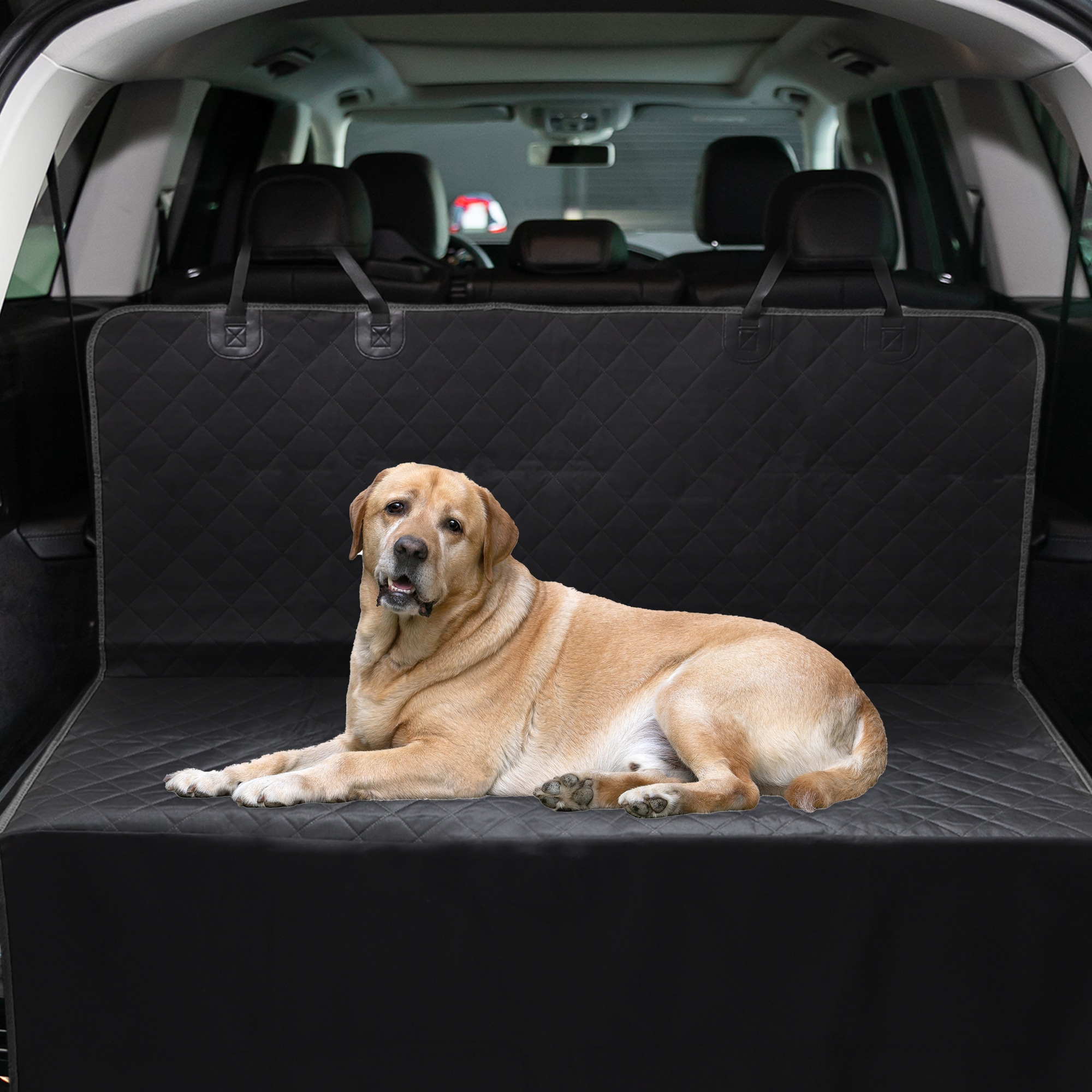 Unique Bargains Dog Car Seat Cover for Back Seat Waterproof Dog Hammock for Car Dog Seat Cover for Back Anti-Scratch and Non-Slip Design for Car Truck SUV Black