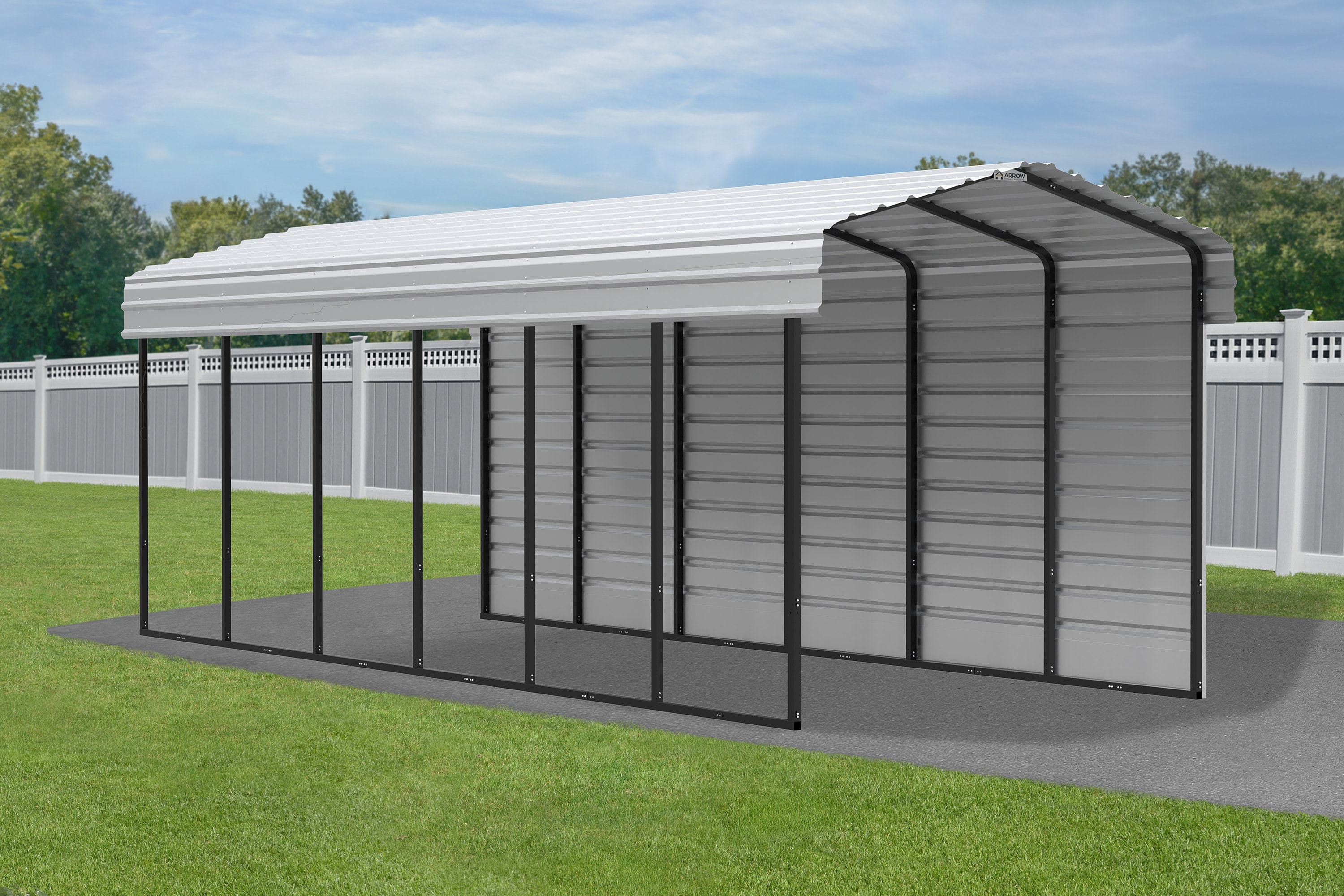 Arrow CPH102909ECL1 Carport-Covers - View #7